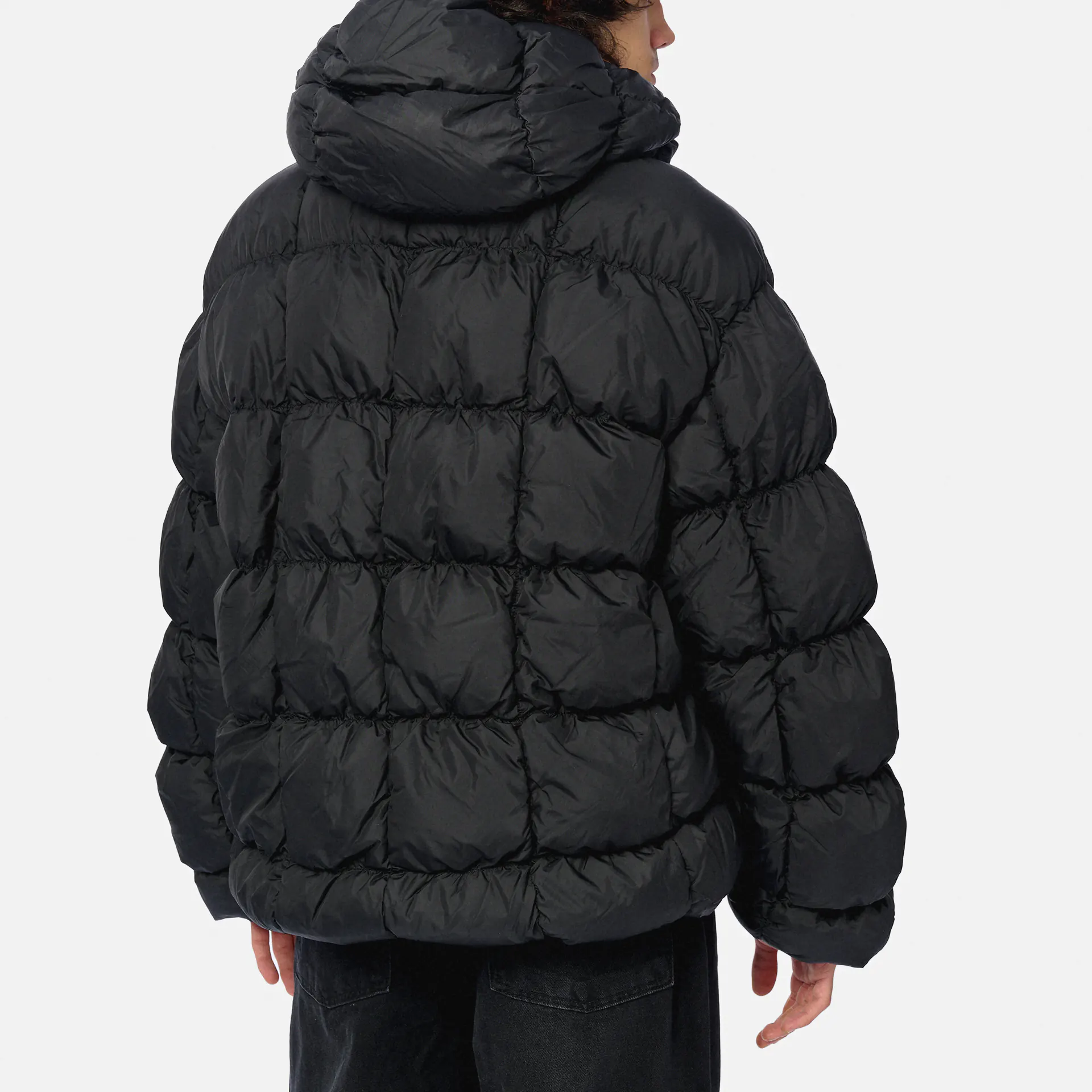 Karl Kani Sport Patch Square Quilted Puffer Jacket Black