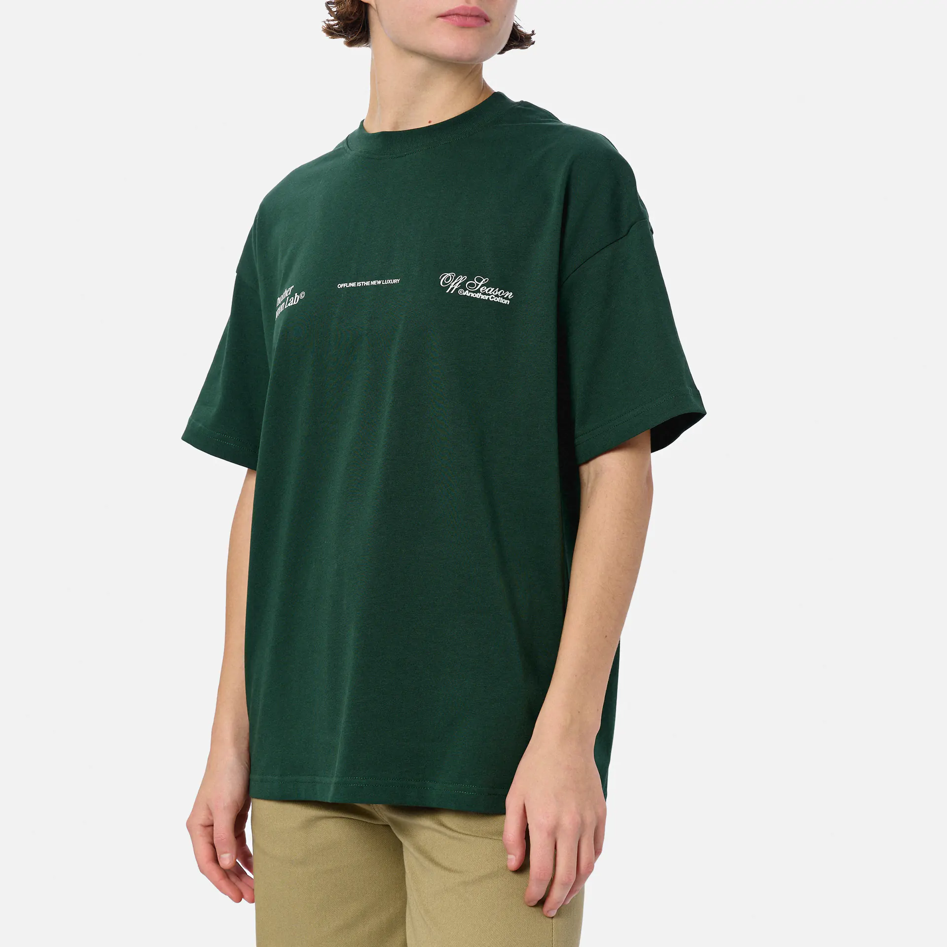 Another Cotton Offline Luxury Oversized T-Shirt Green