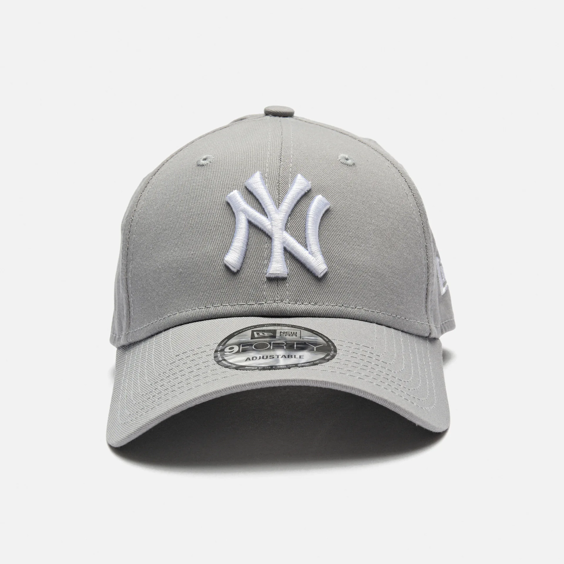 New Era 9FORTY Leag Basic NY Yankees Stapback Cap Gray White