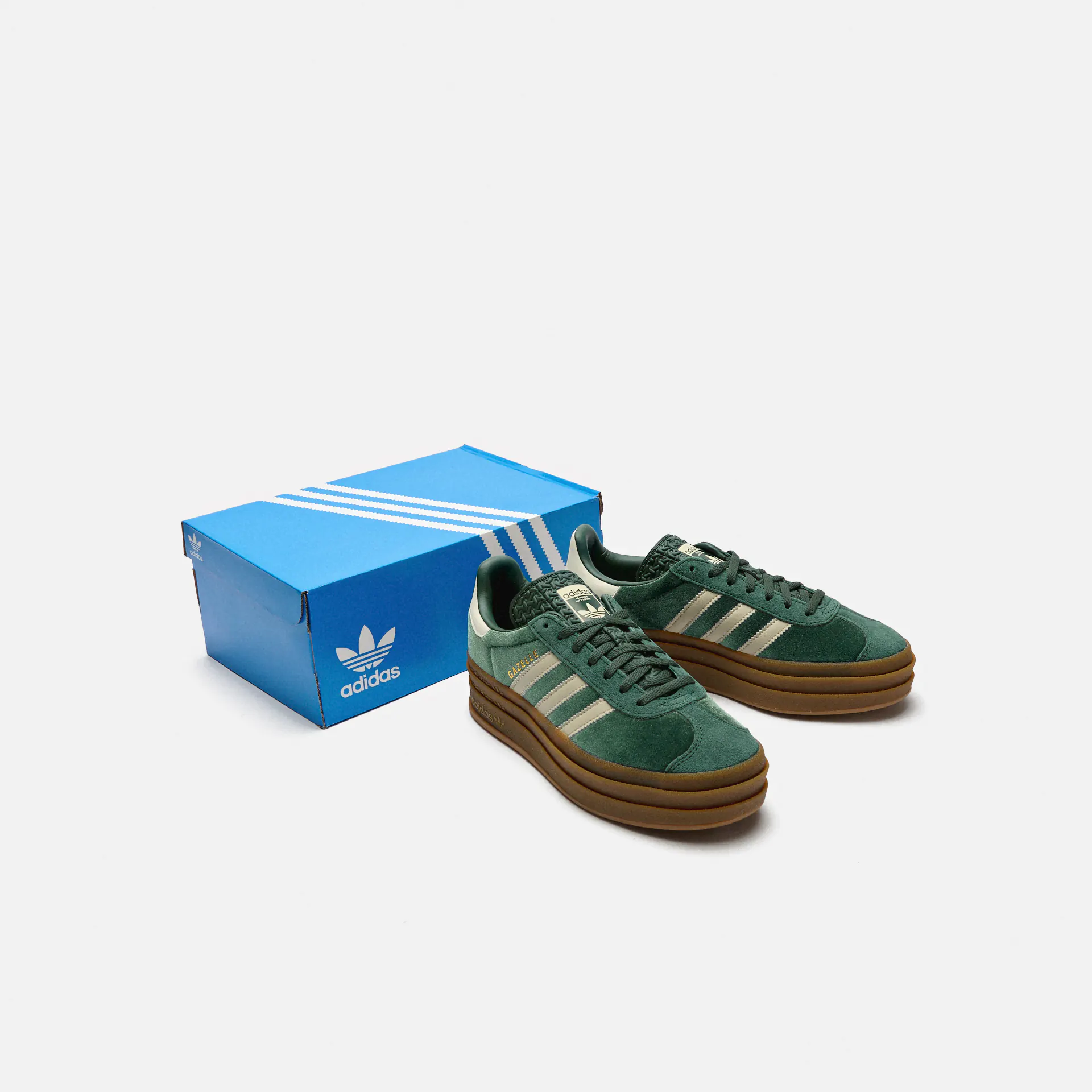 adidas Originals Gazelle Bold Sneaker Mineral Green/Putty Grey