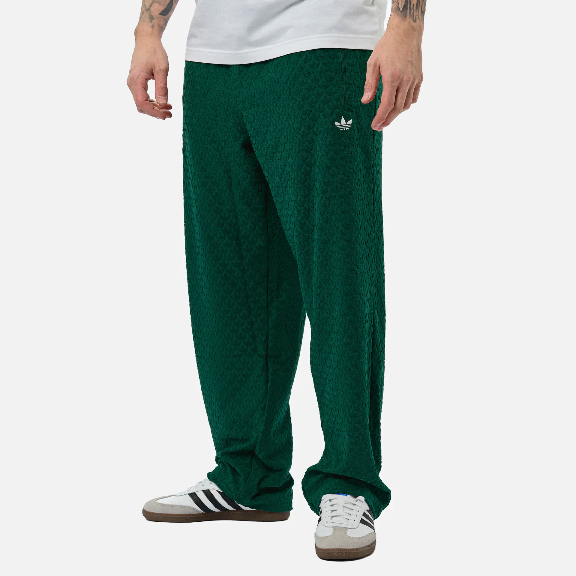 Adidas originals green track pants hotsell