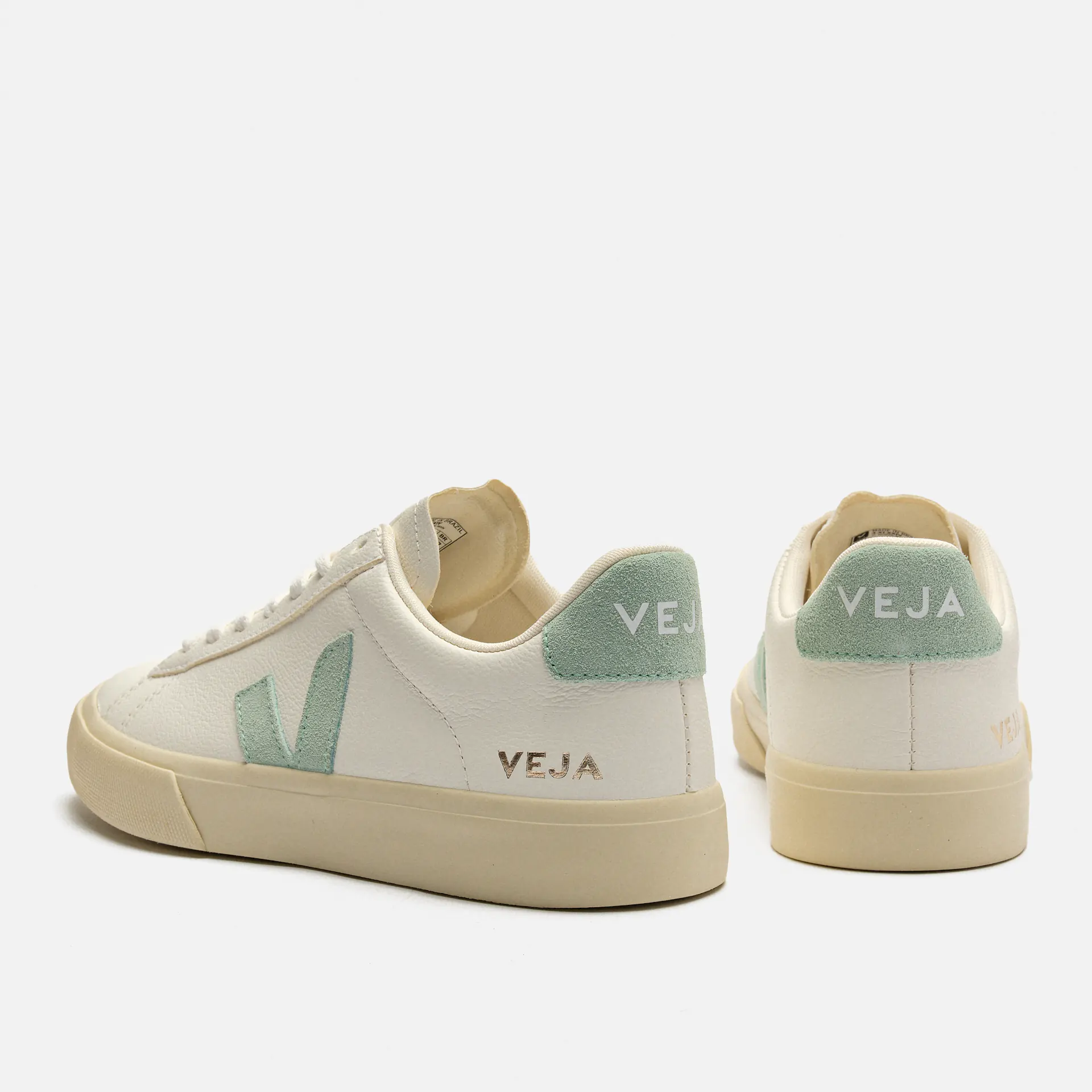 Veja Campo Chromefree Leather Extra White/Matcha