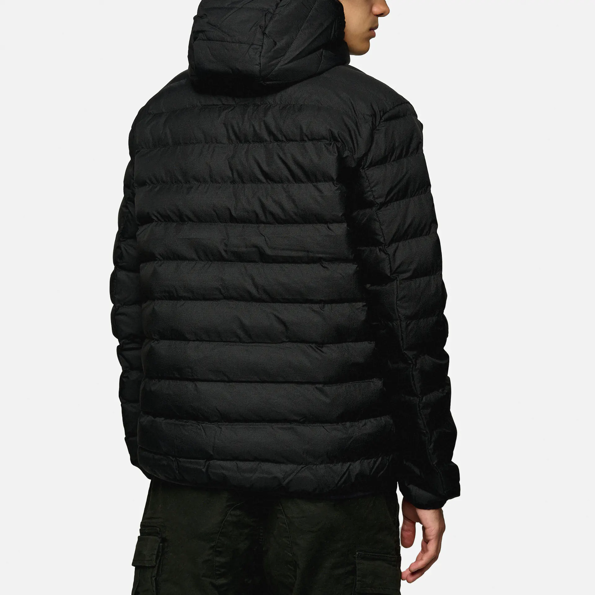 Fred Perry Hooded Insulated Jacket Black