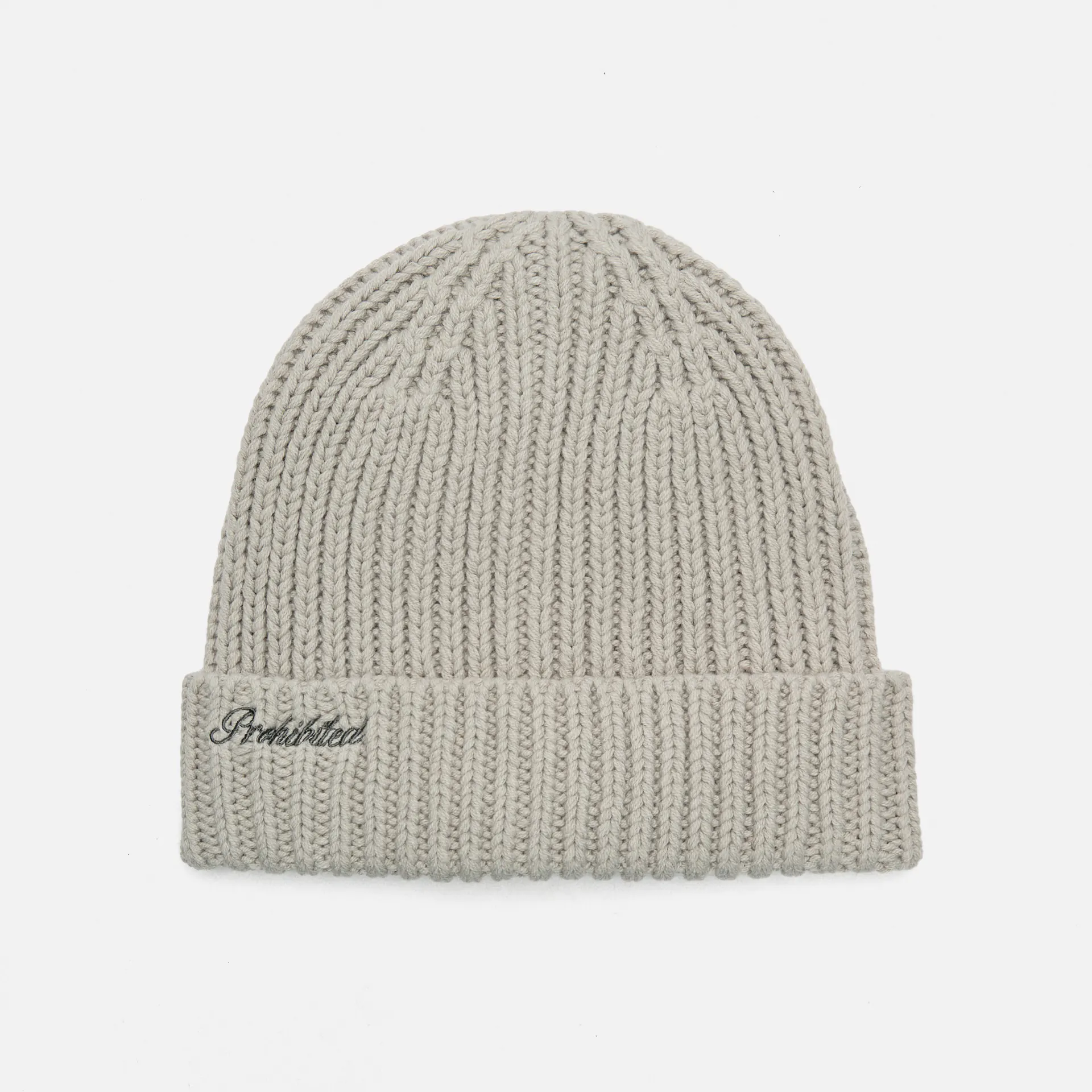 Prohibited Rough Beanie Grey