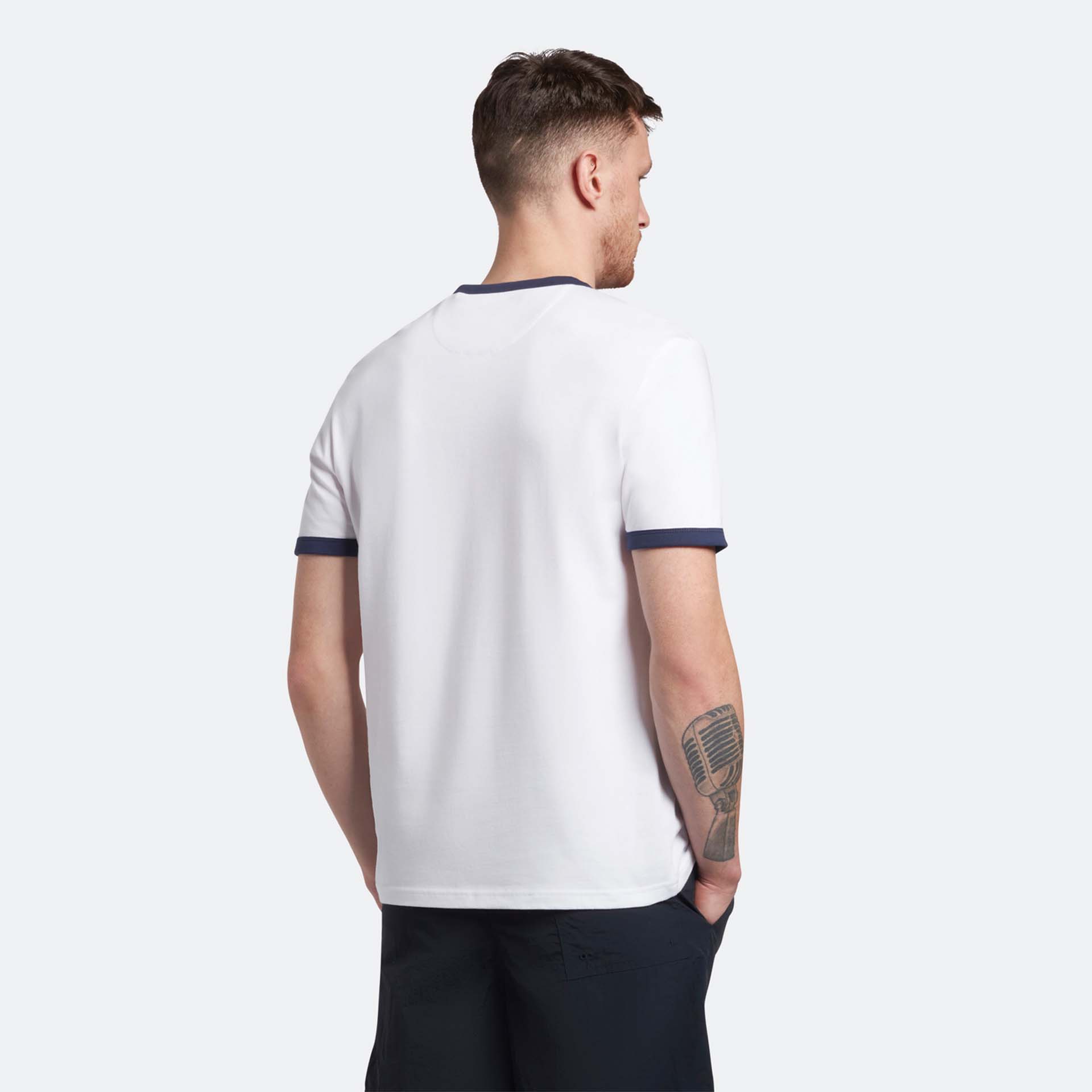 Lyle & Scott Ringer T-Shirt White/Navy