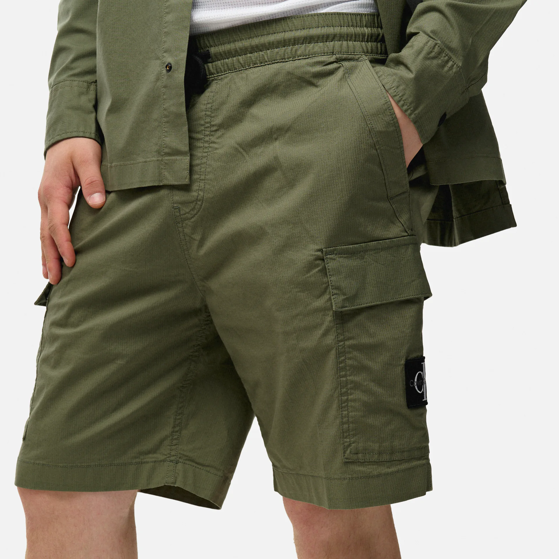 Calvin Klein Jeans Washed Cargo Short Dusty Olive