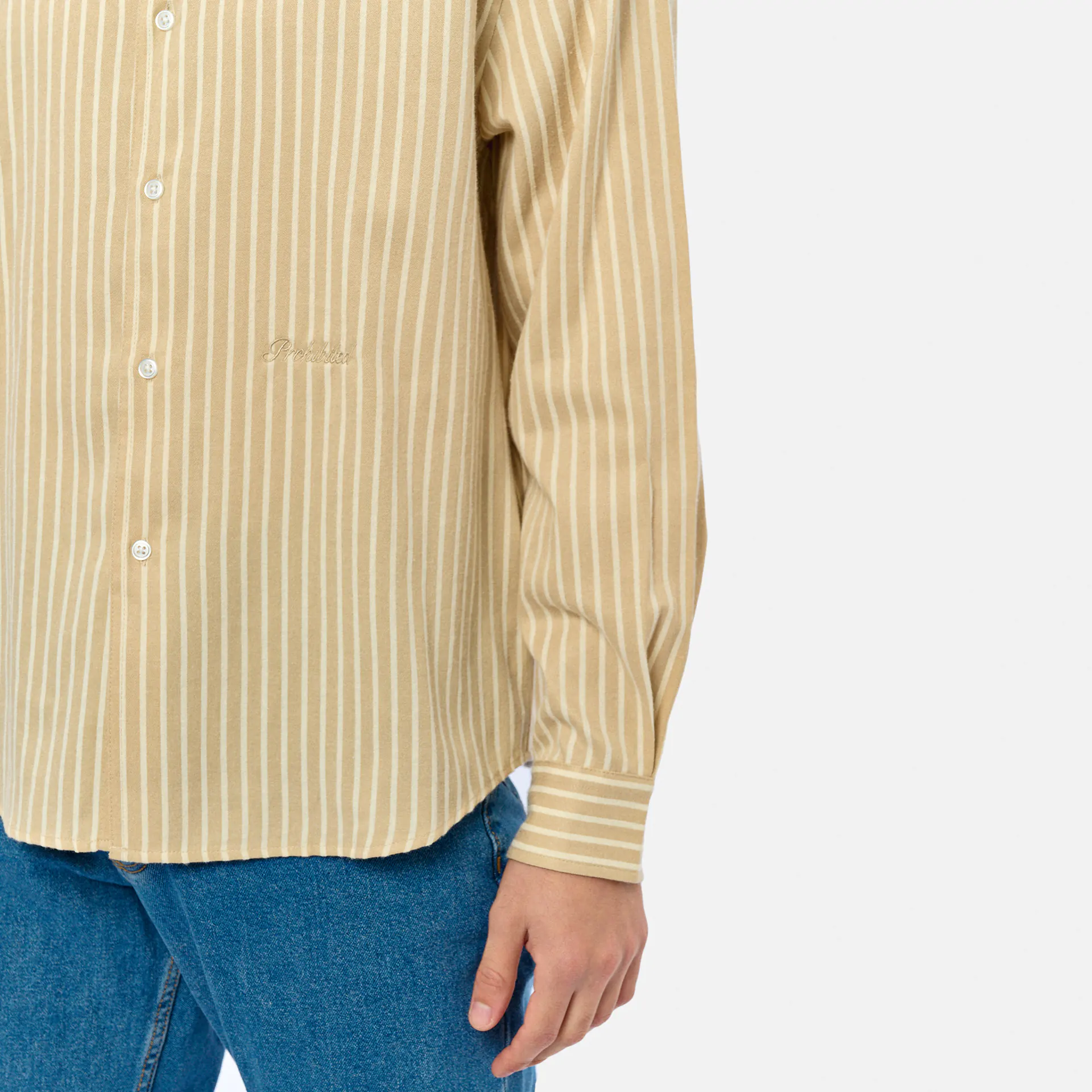 Prohibited Oxford Dress Shirt Cream