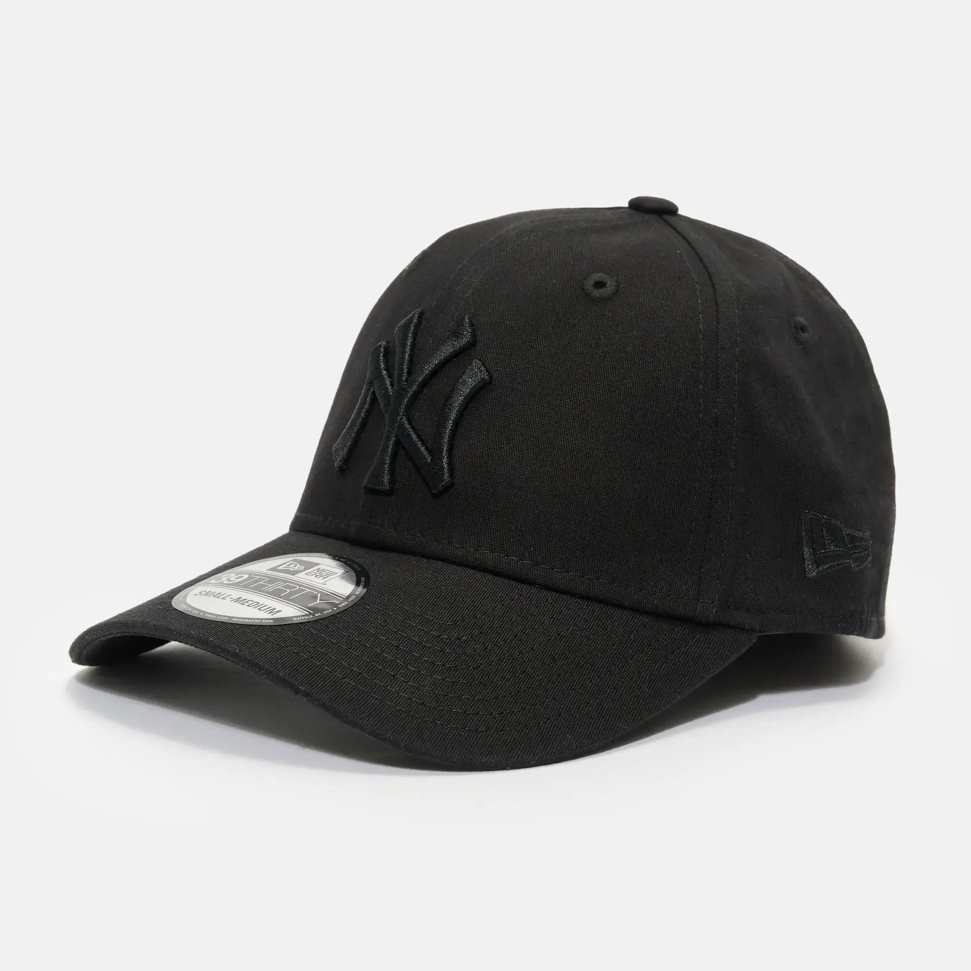 New Era NY Yankees League Essential 39Thirty Stretch Fit Cap Black/Black