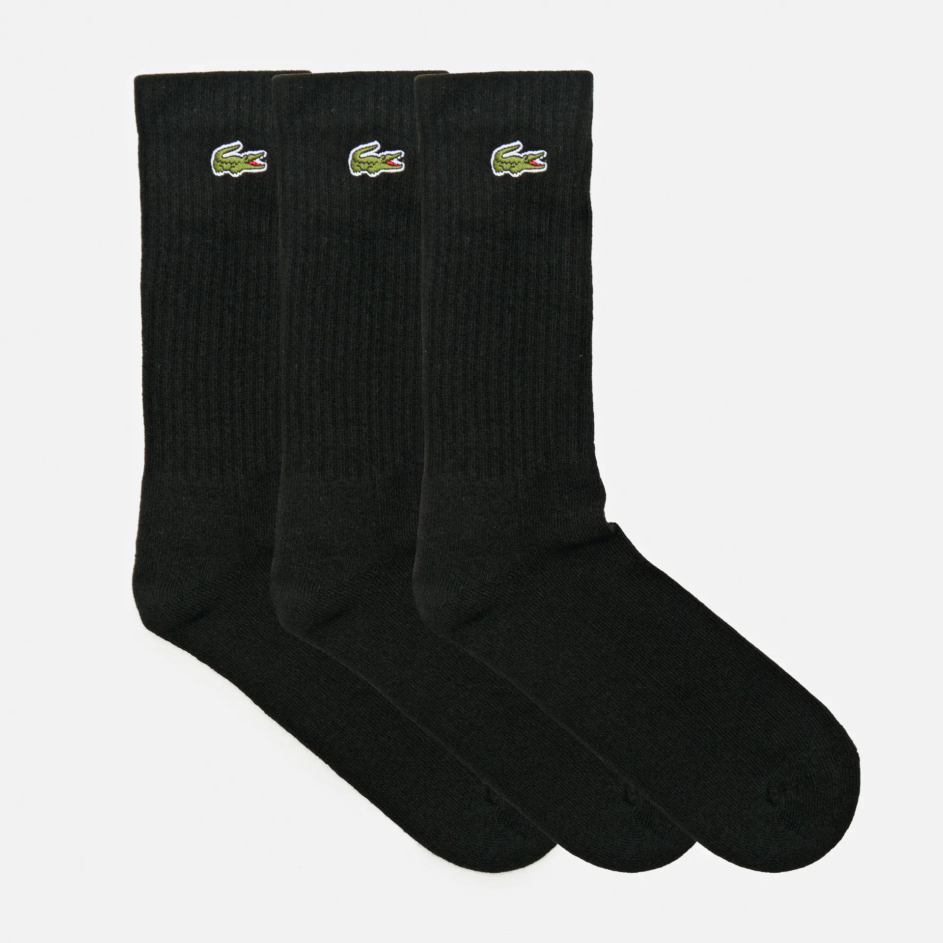 Lacoste Crew 3-Pack Socks Black/Black/Black