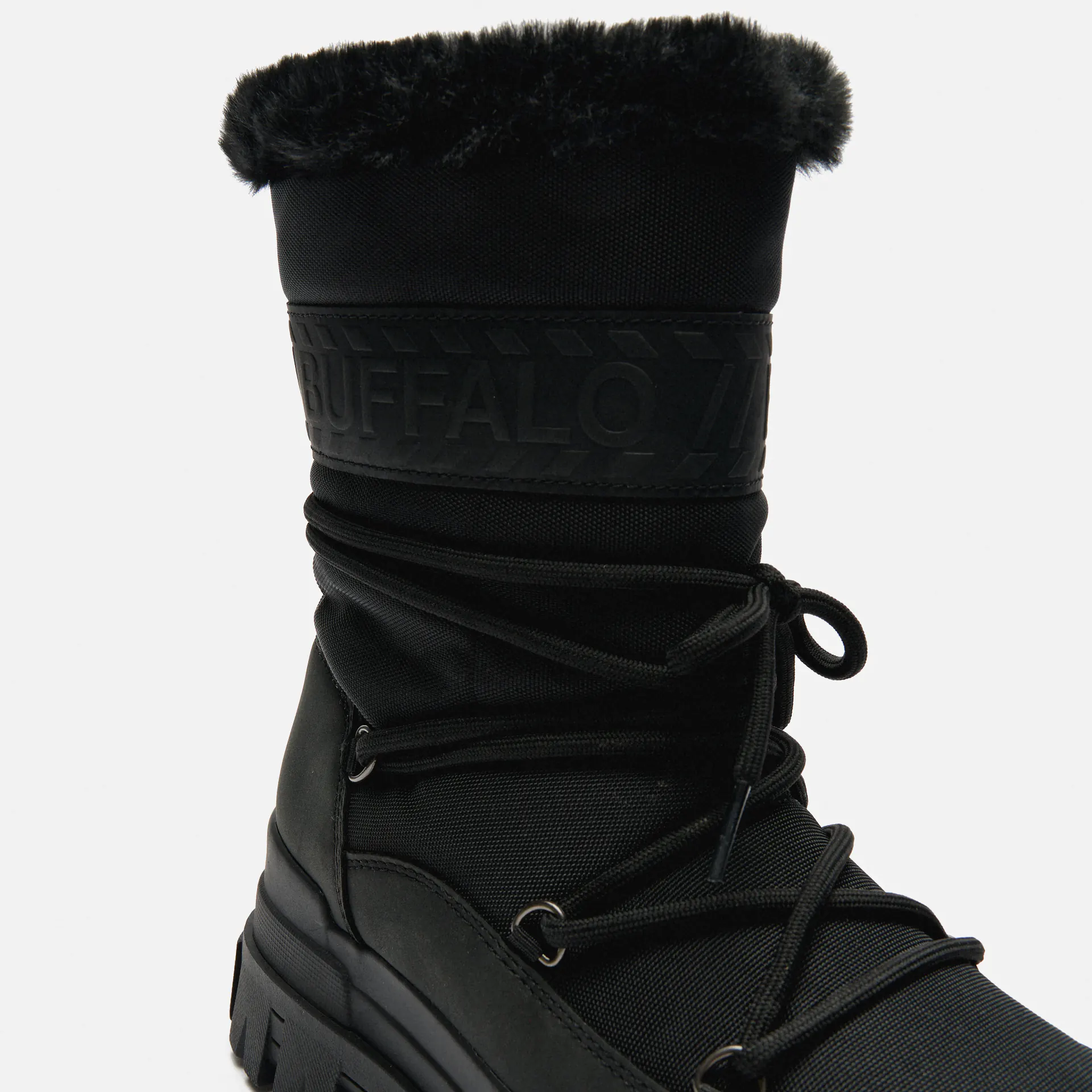 Buffalo Aspha Blizzard 2 Vegan Nylon/Nubuck Boots Black