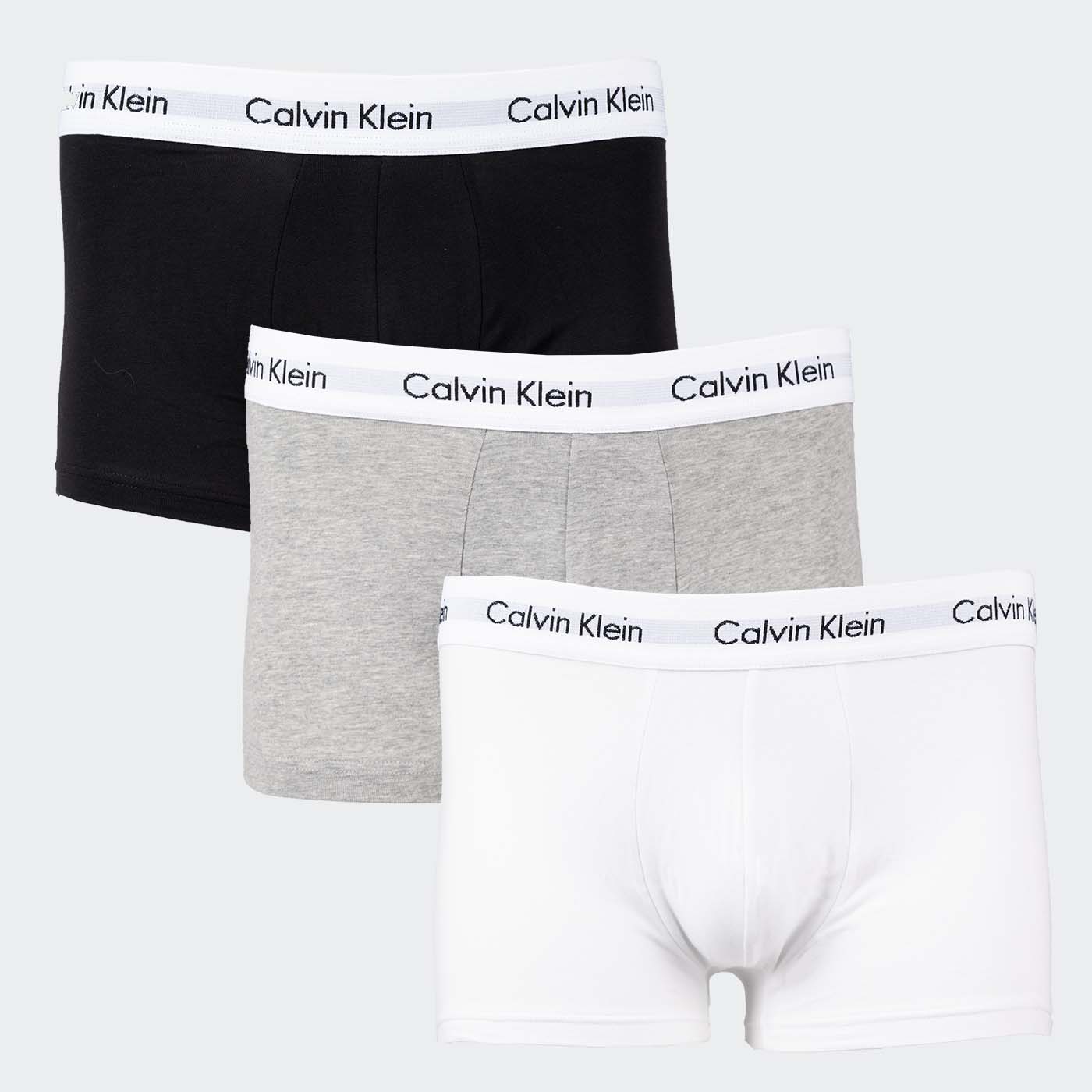 Calvin Klein 3P Low Rise Trunk Black/White/Grey Heather