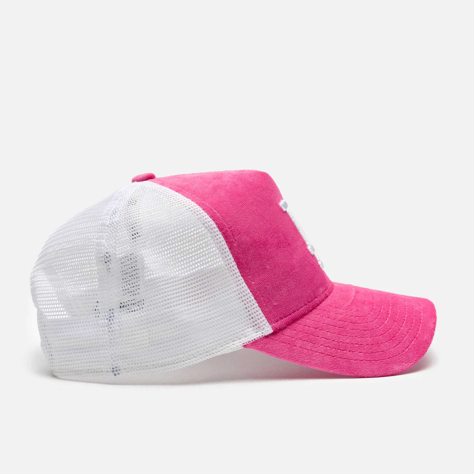 New Era LA Dodgers Women Velour Trucker Cap Pink