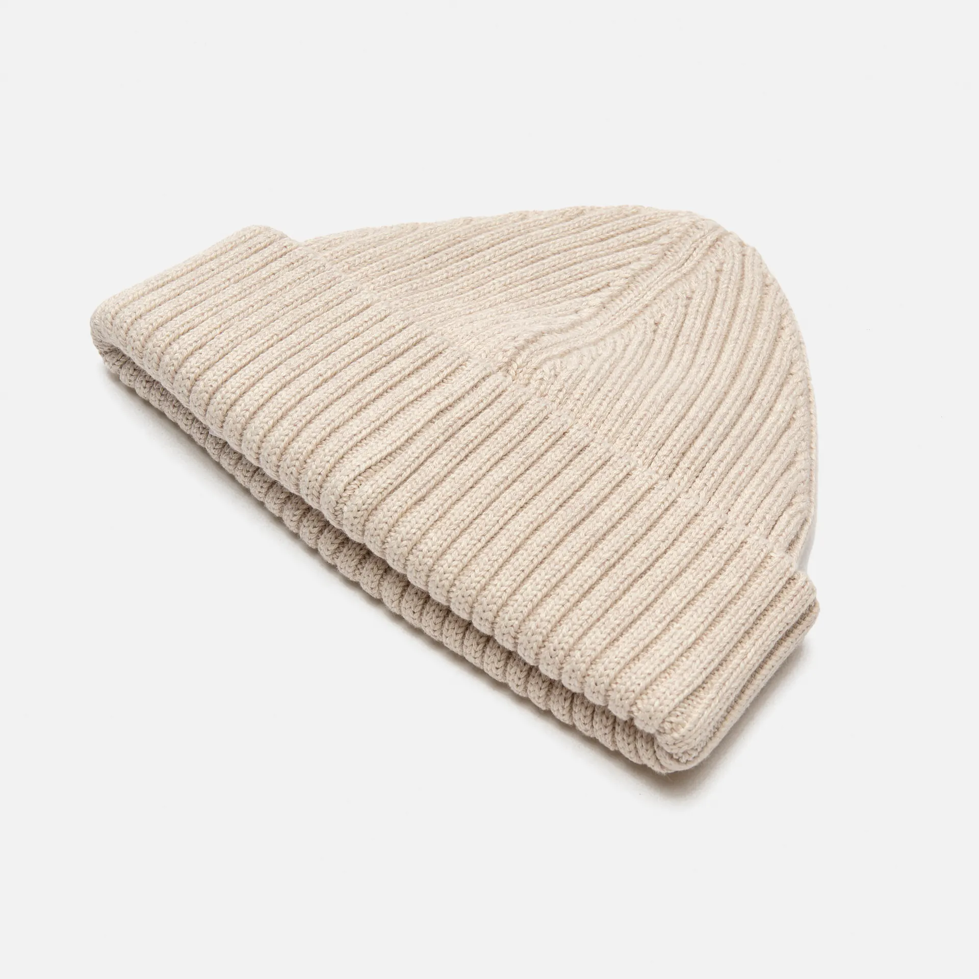 Fred Perry Cotton Rib Beanie Porridge Marl