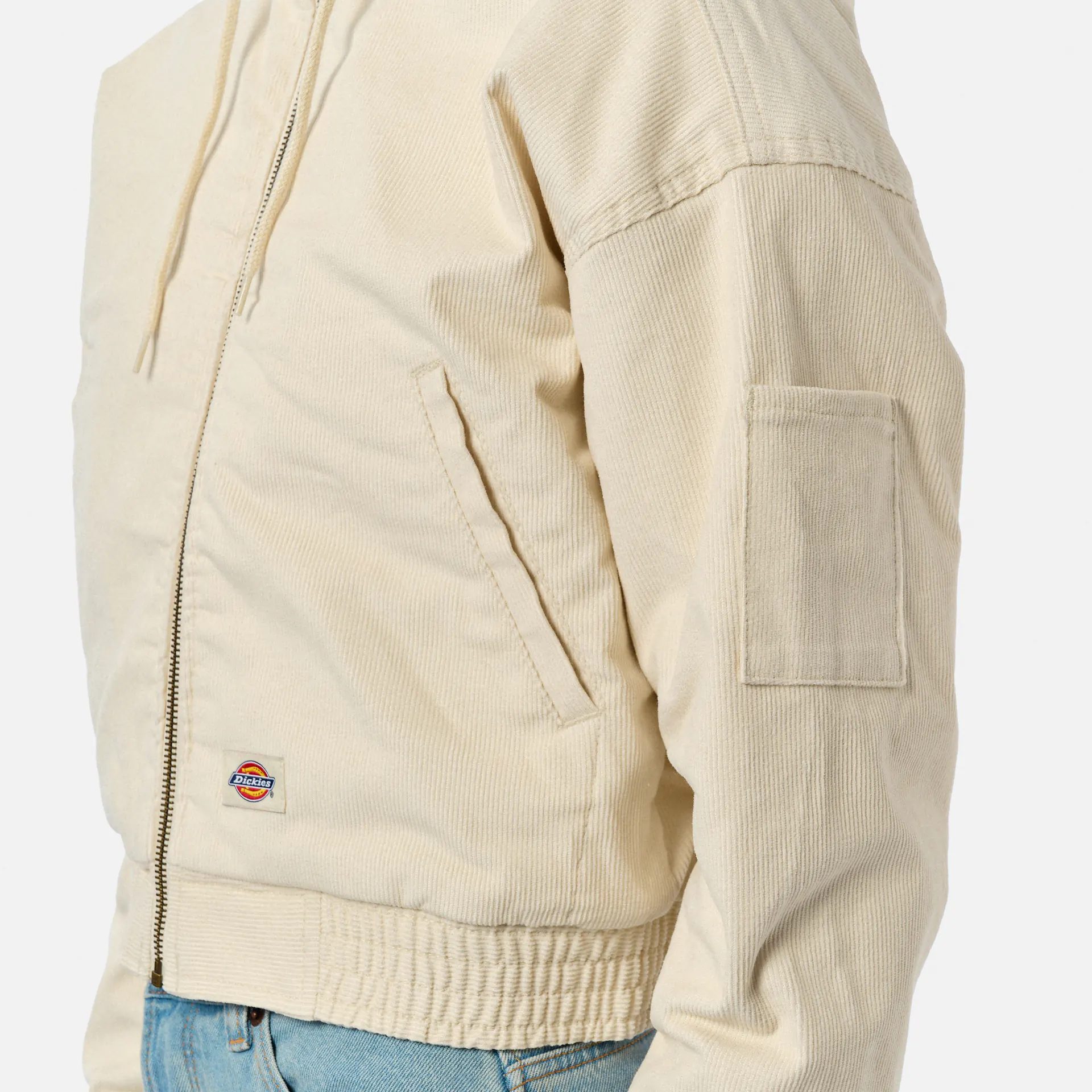 Dickies Corduroy Hooded Jacket Whitecap