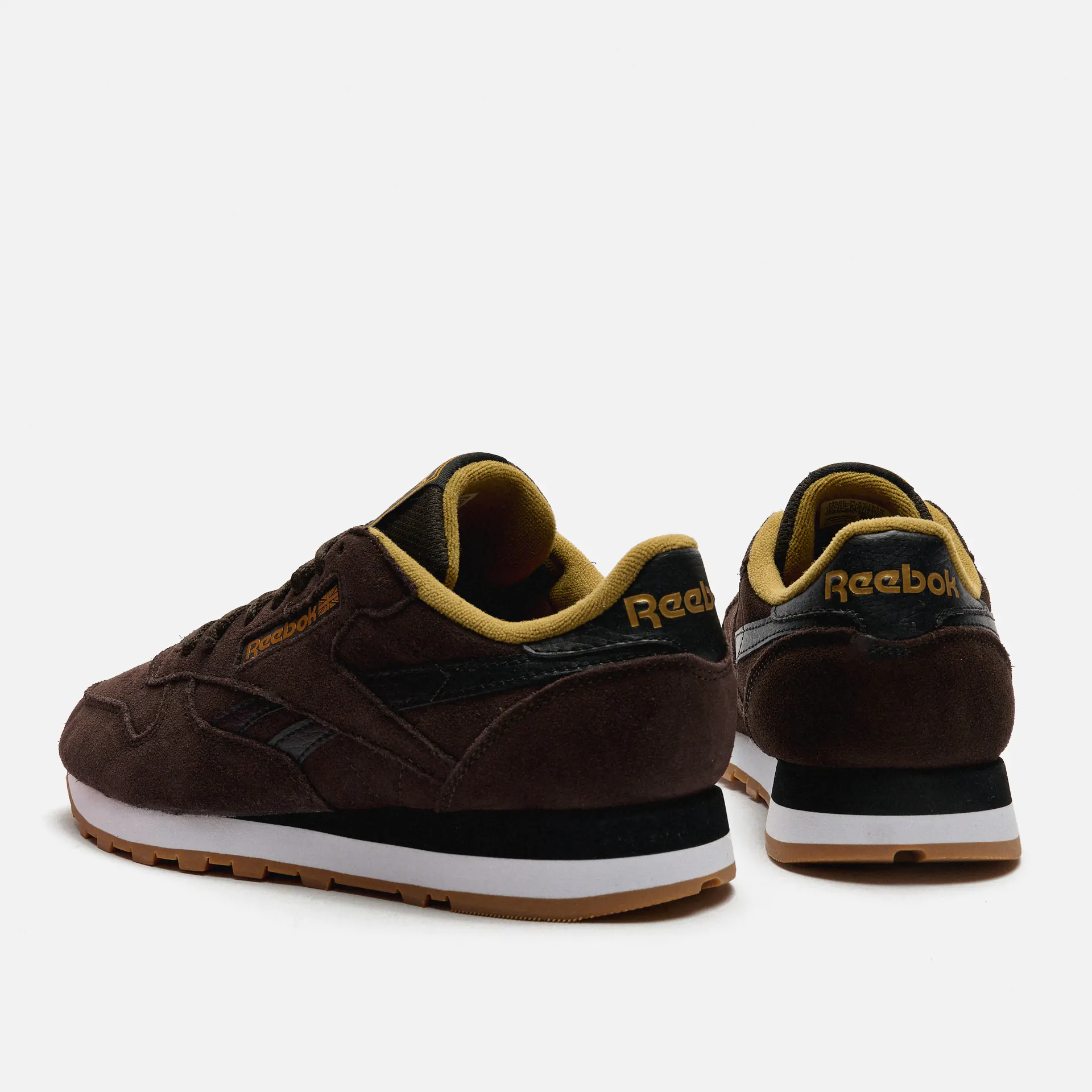 Black reebok classic suede deals