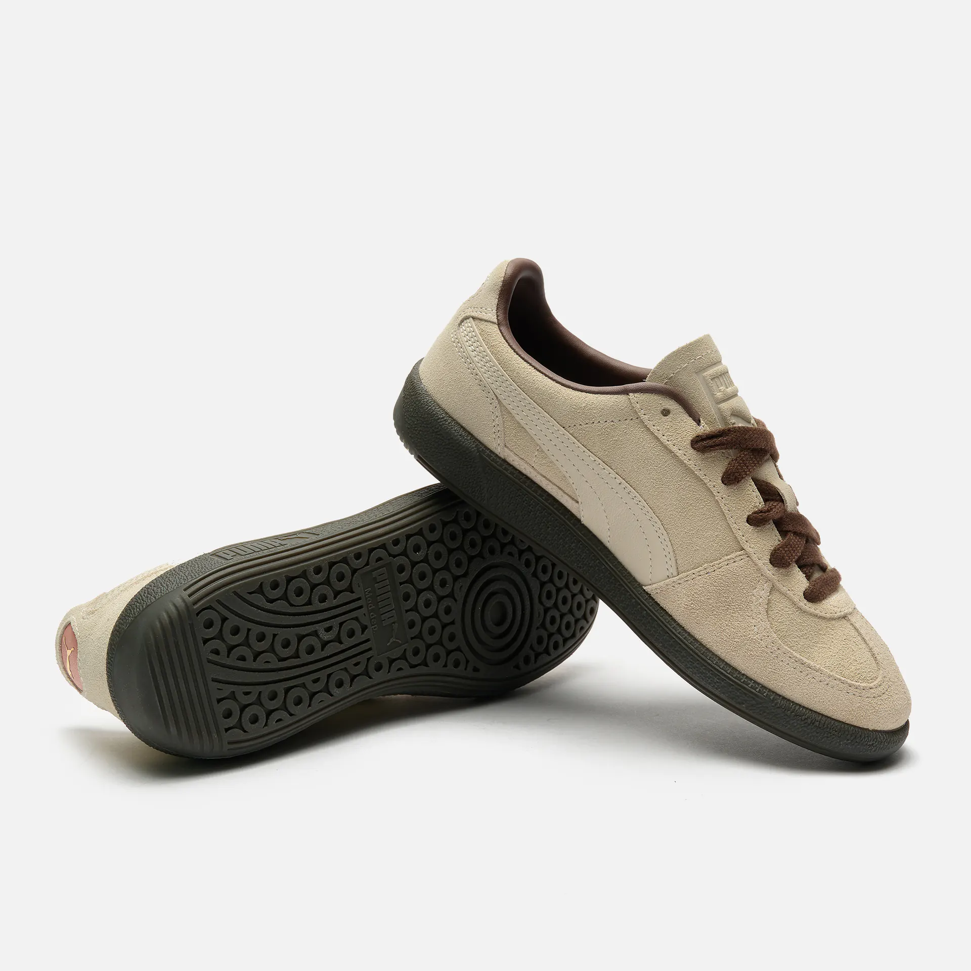 PUMA Palermo Sneaker Alpine Snow-Espresso Brown