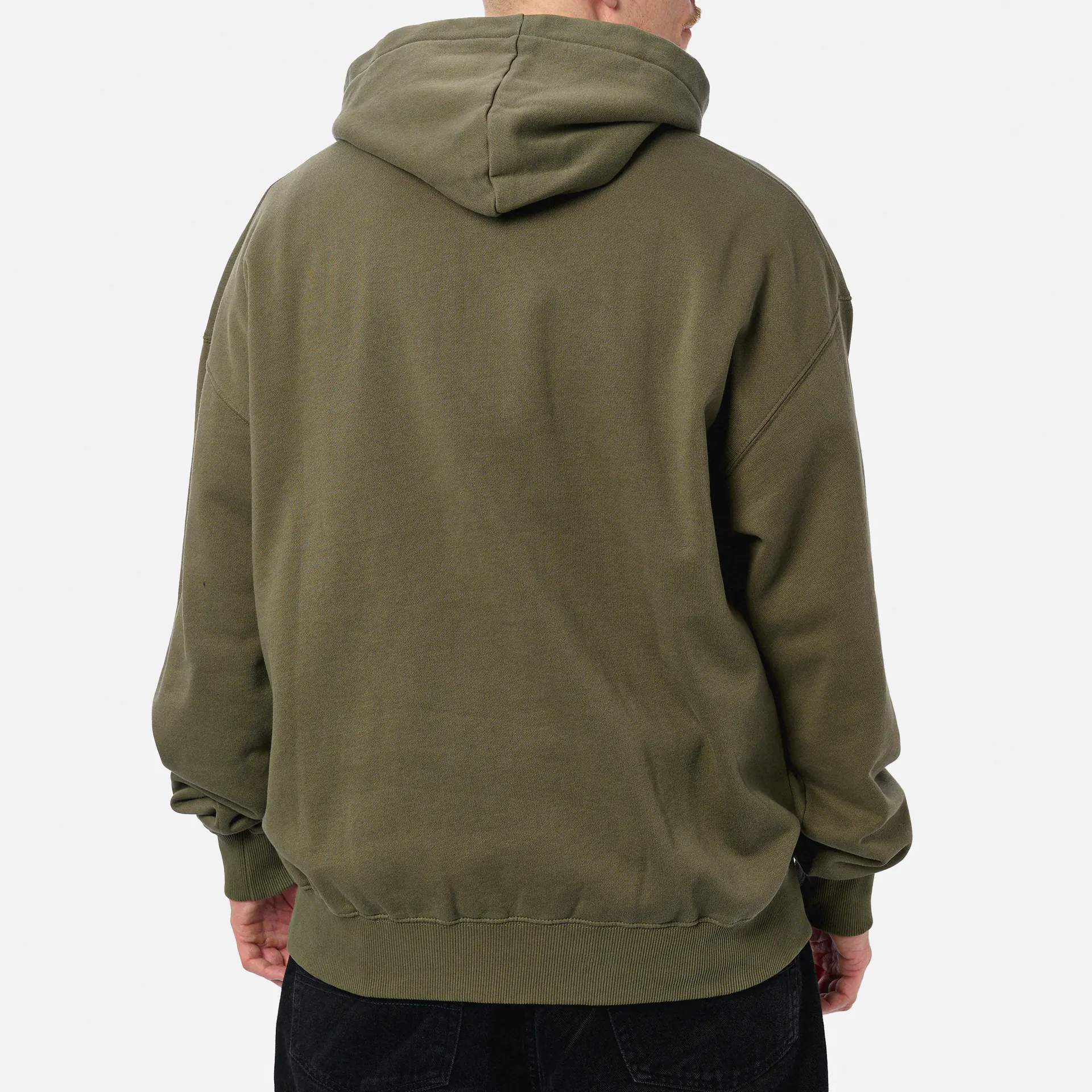 PEGADOR Grange Oversized Hoodie Washed Faded Olive