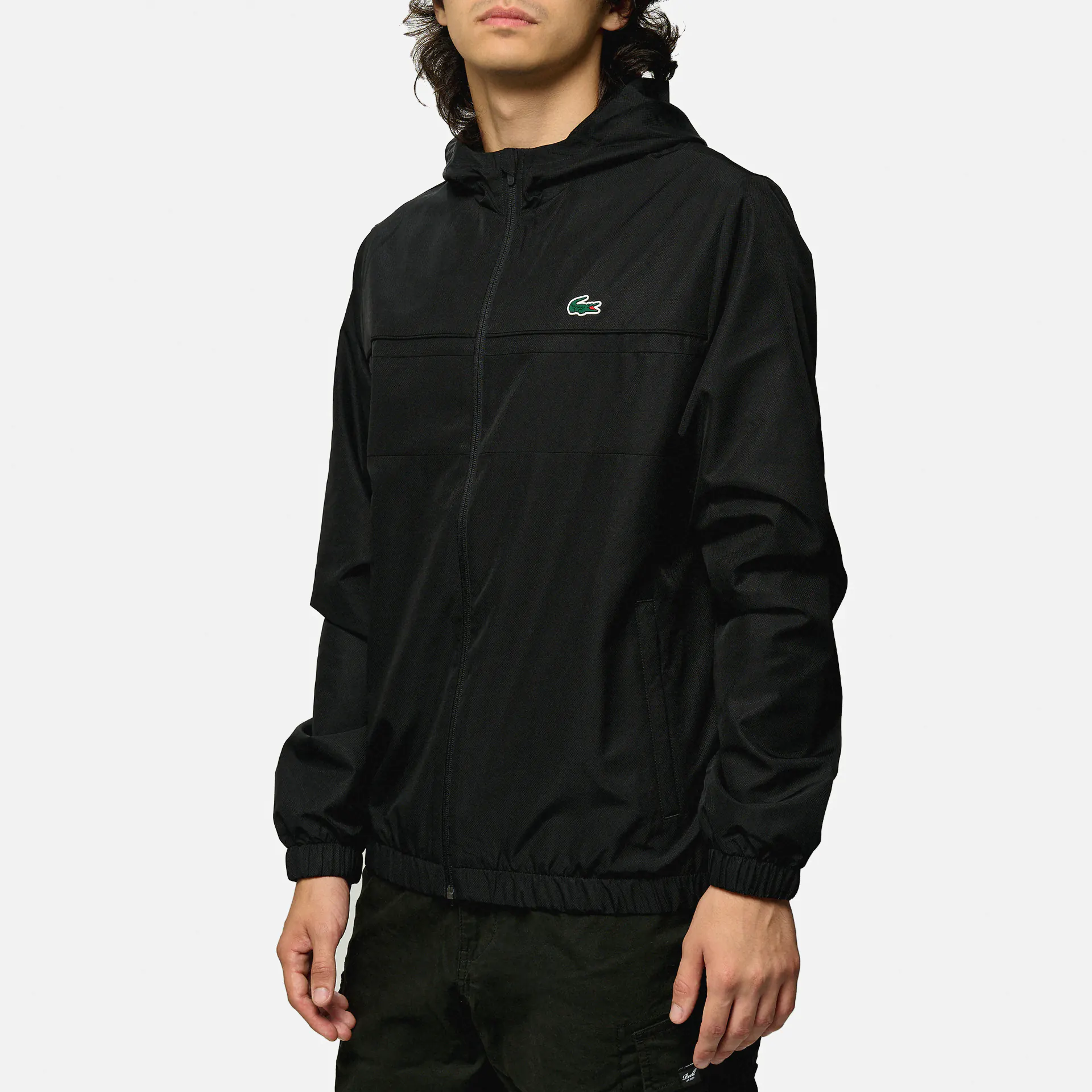 Lacoste Sport Water Repellent Track Jacket Black/Black