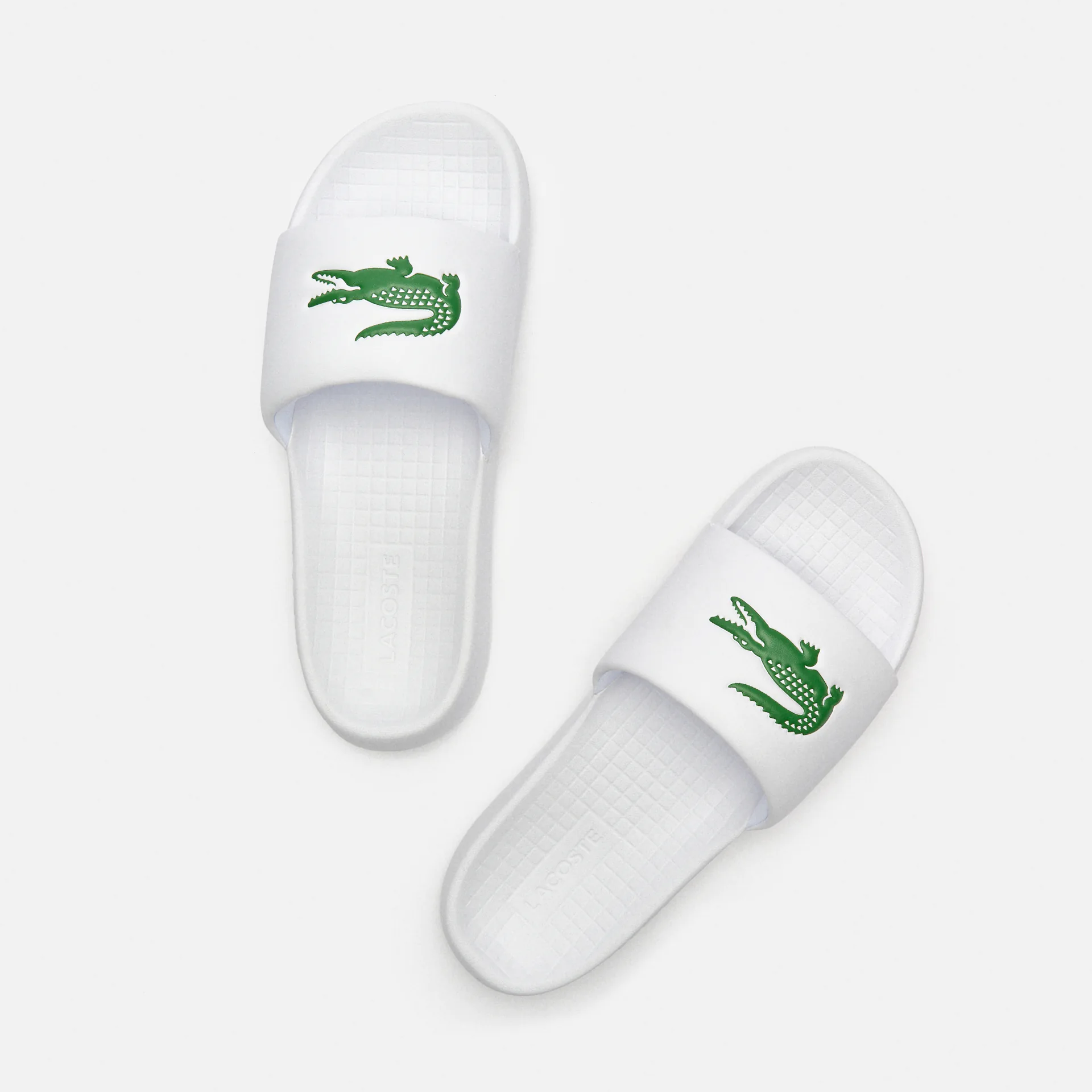 Lacoste Croco 1.0 Slides White/Green