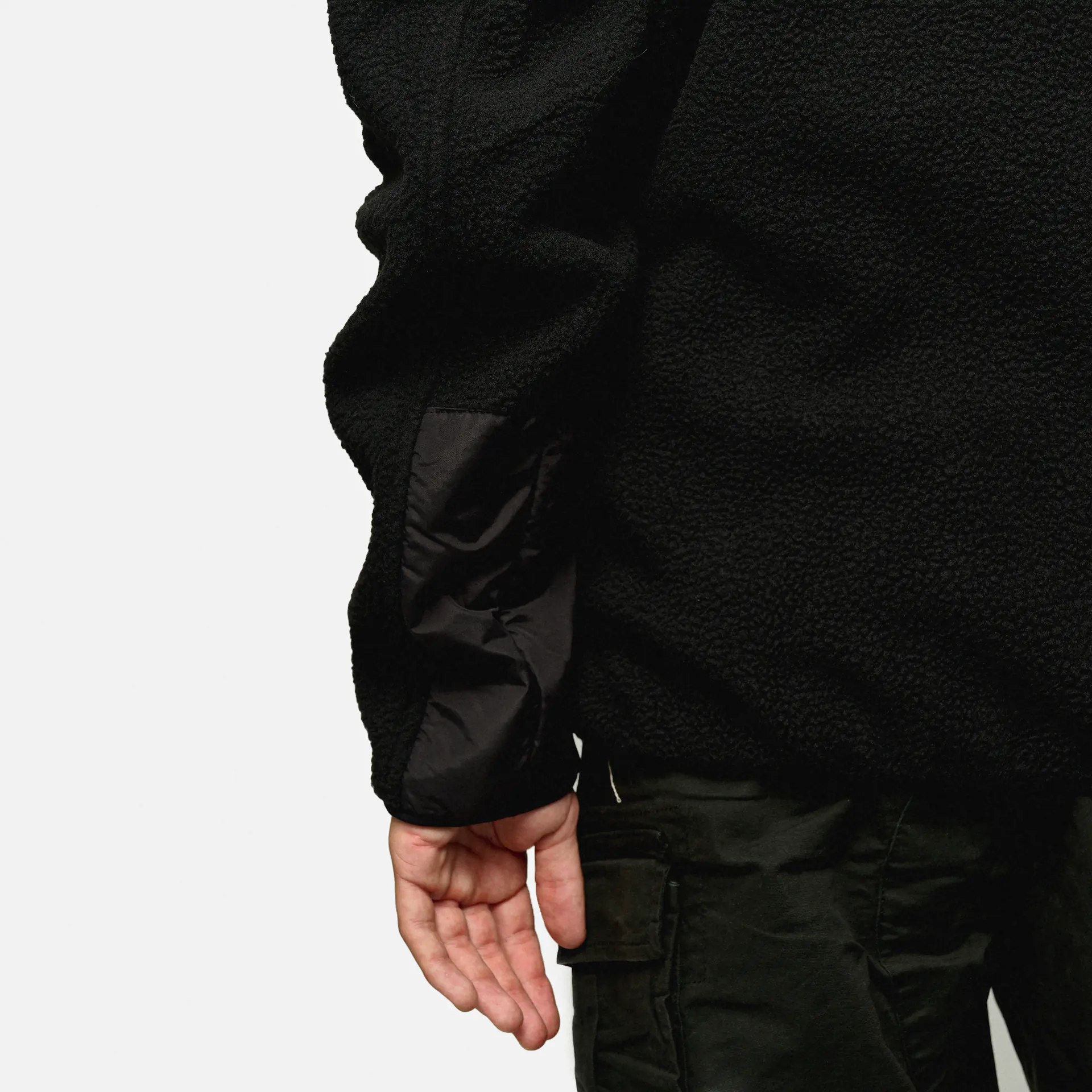 Iriedaily Wonderer Fleece Track Jacket Black White