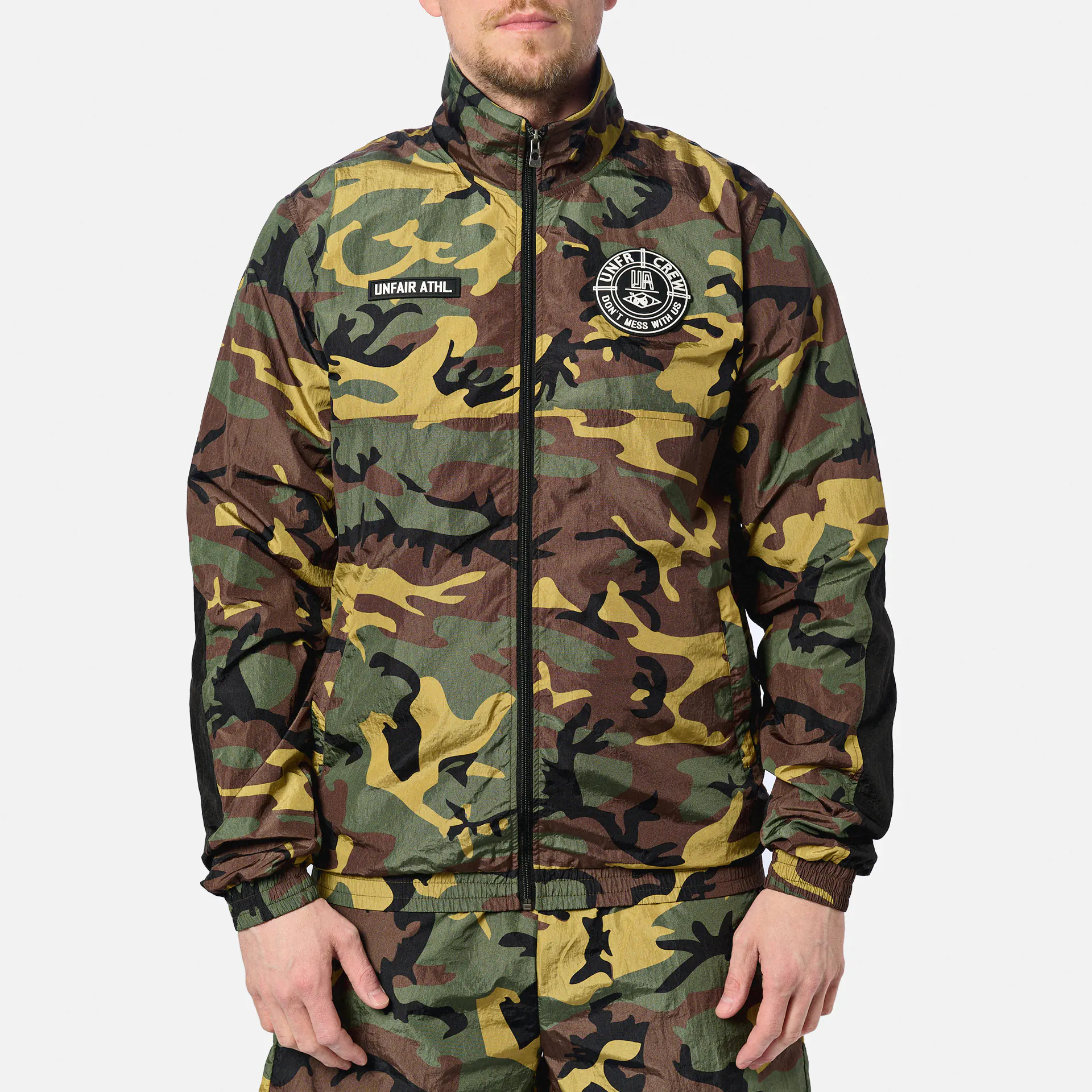 Unfair Athletics DMWU Crushed Trackjacket Jungle Camo