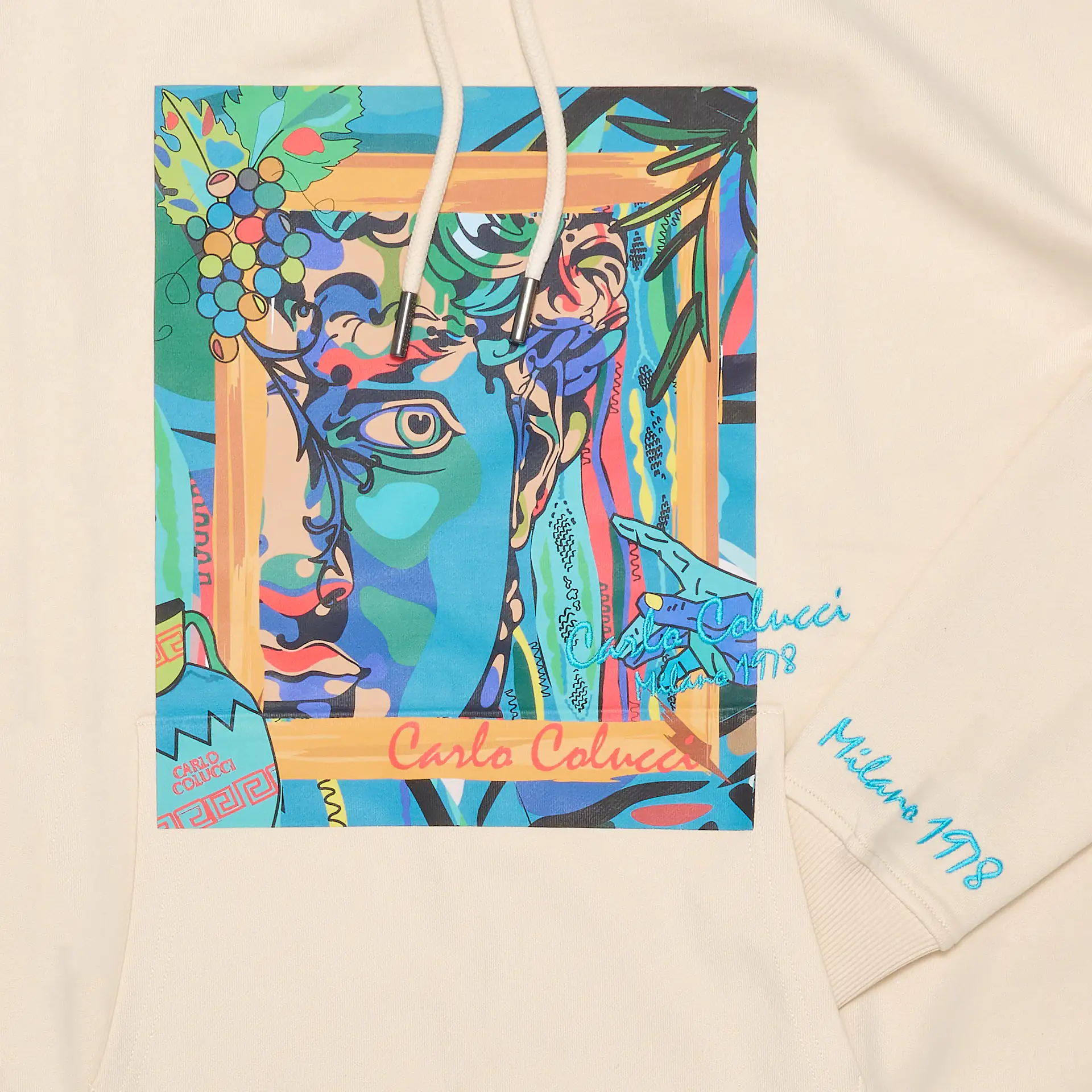 Carlo Colucci Gallery Art Story Oversize Hoodie Off White