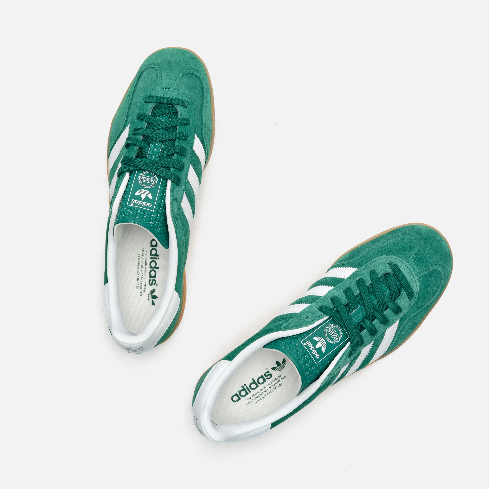 adidas Originals Gazelle Indoor Sneaker Collegiate Green/Footwear White/Gum