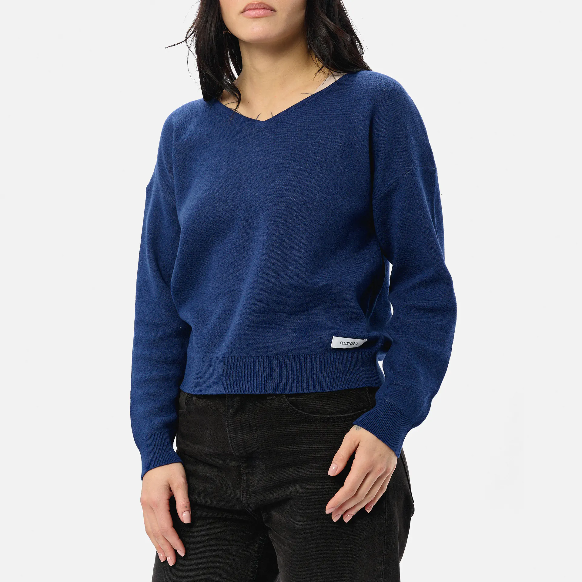 Kleinigkeit Görls Wolma Hearteck Pullover Dark Blue