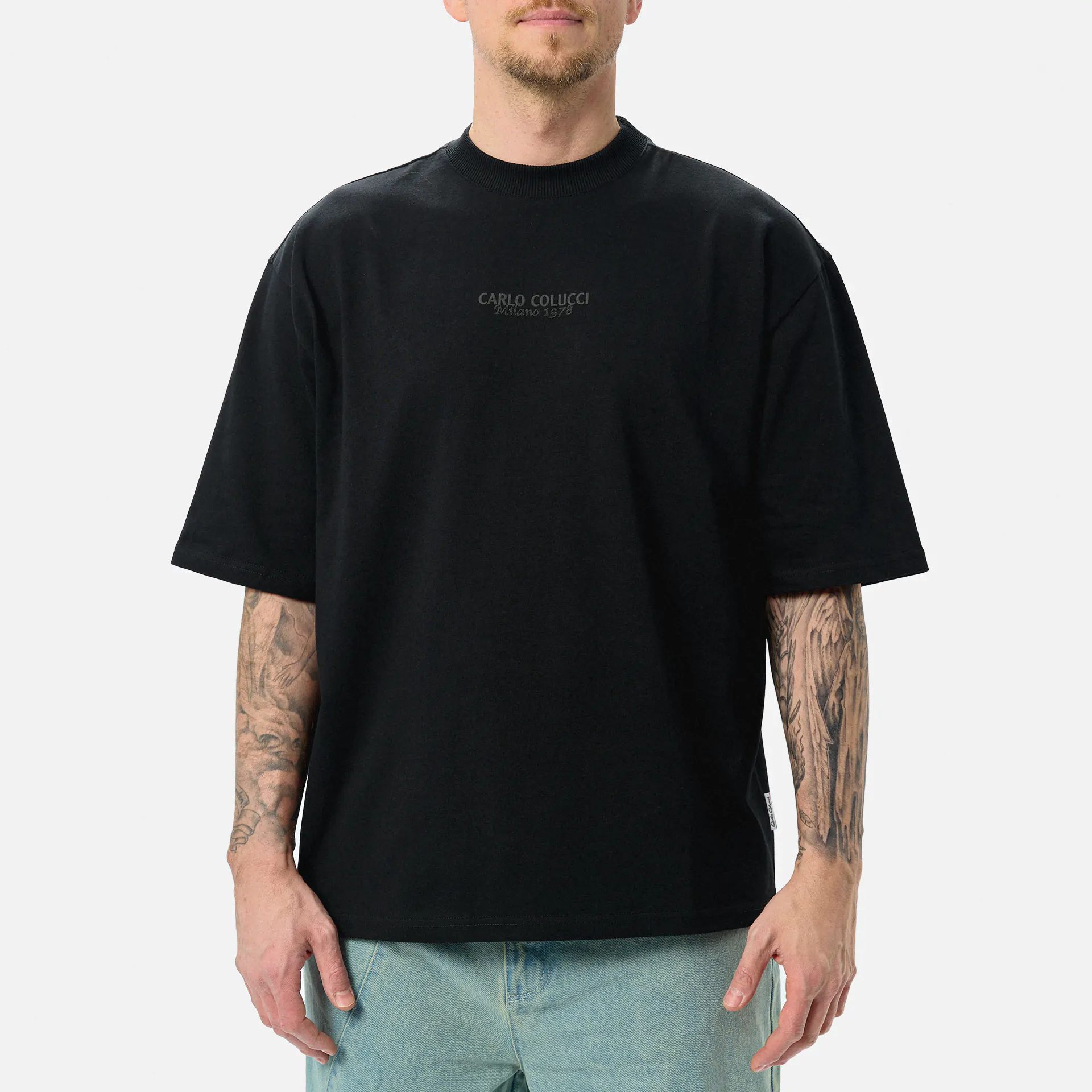 Carlo Colucci La Famiglia Oversize T-Shirt Black