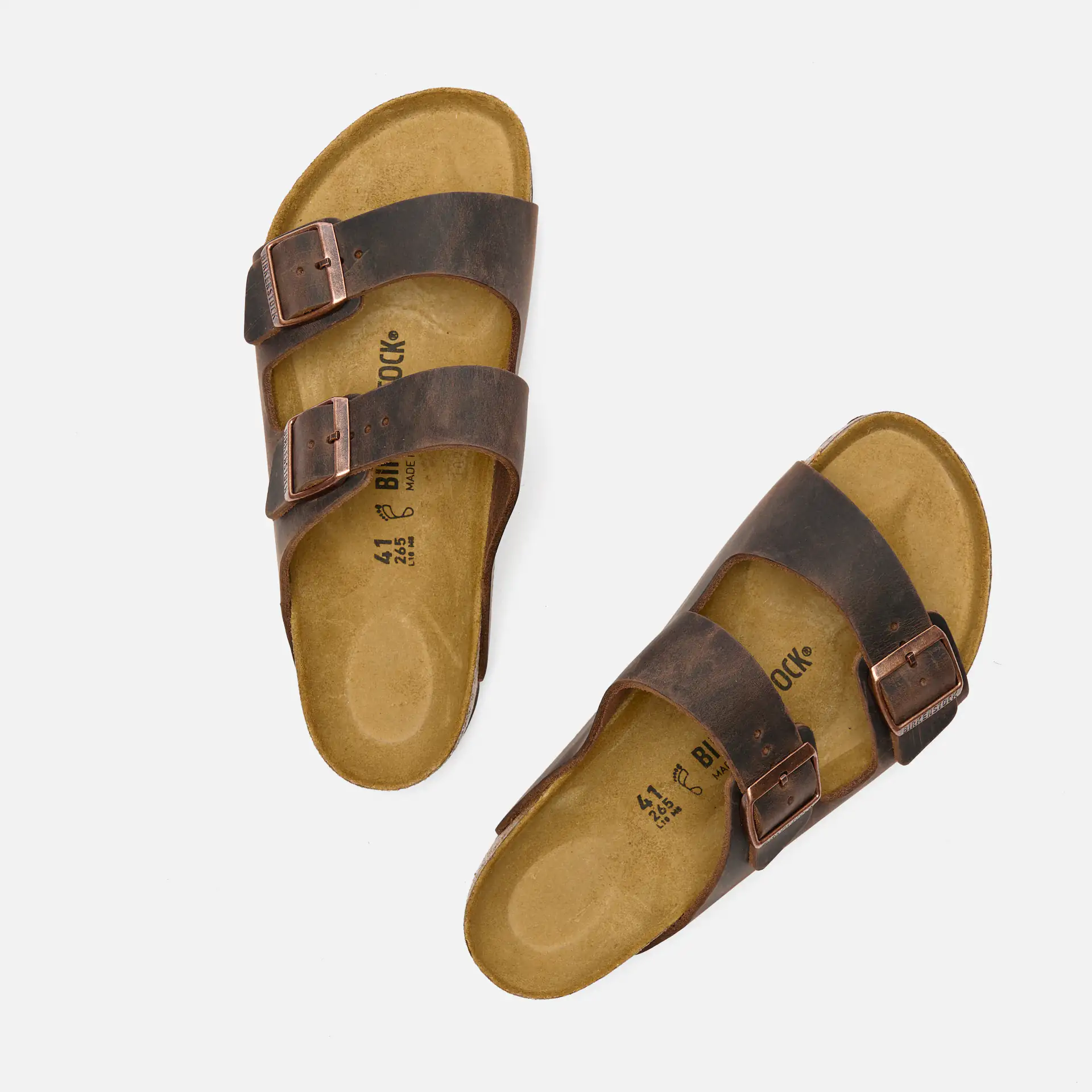 Birkenstock Arizona Oiled Leather Sandals Habana