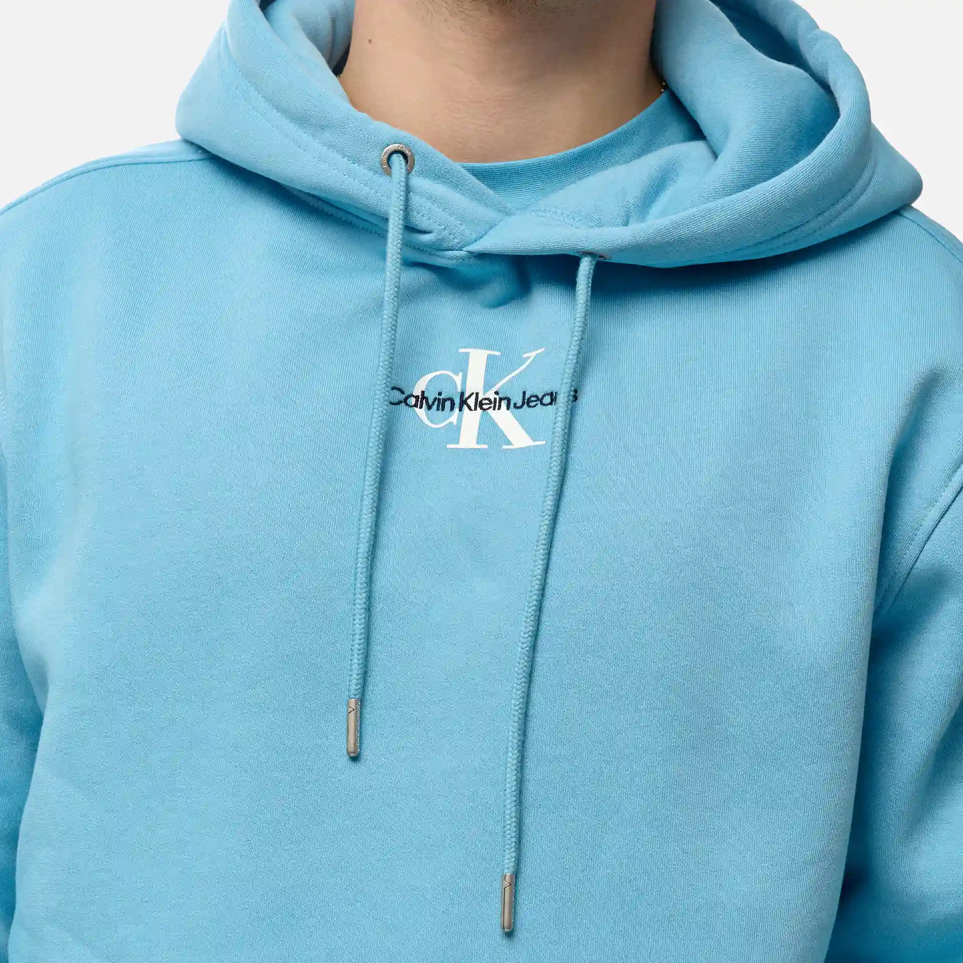 Calvin Klein Jeans Monologo Hoodie Dusk Blue