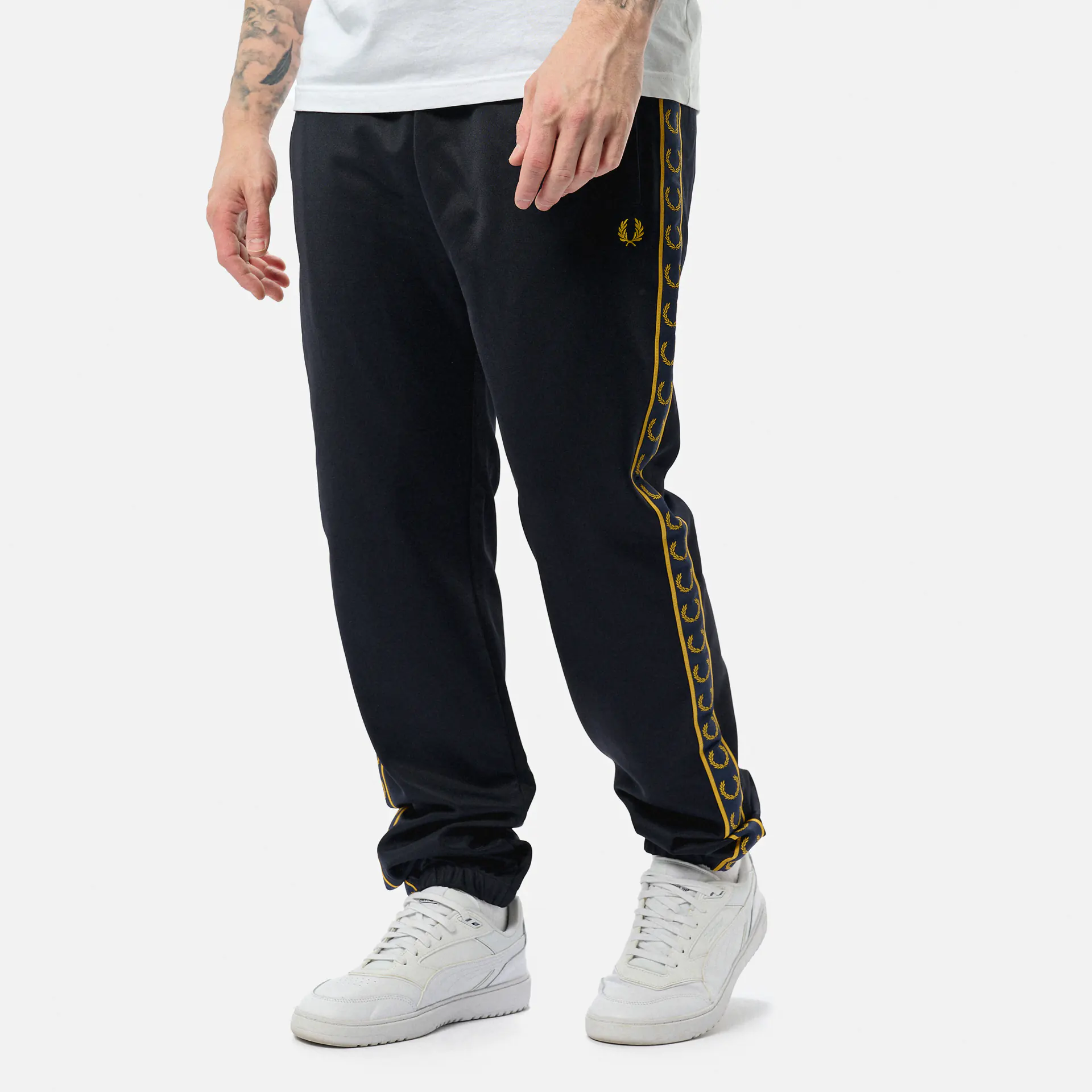 Fred Perry Seasonal Taped Track Pant Navy/Honeycomb