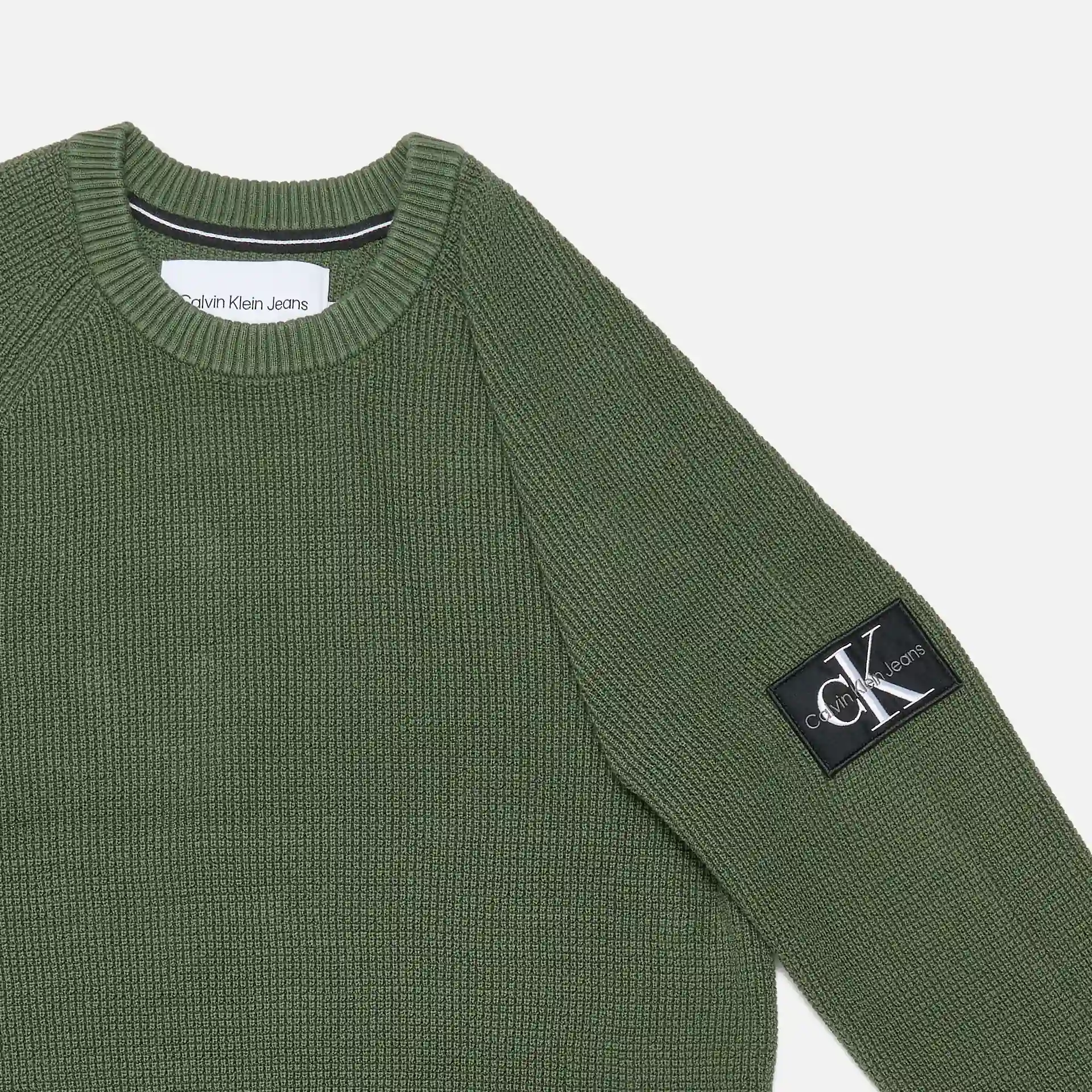 Calvin Klein Badge Easy Sweater Thyme
