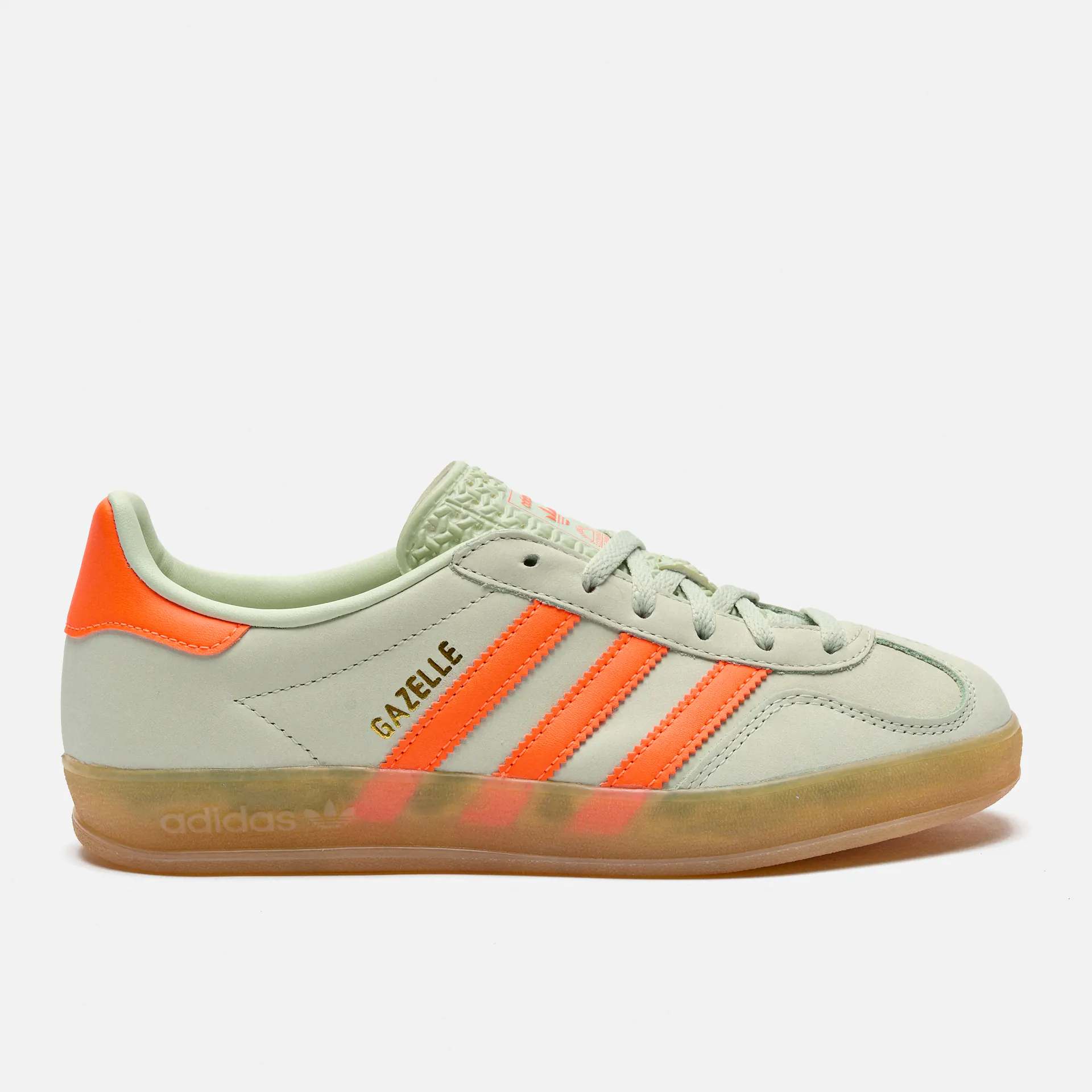 adidas Originals Gazelle Sneaker Linen Green/Solar Orange