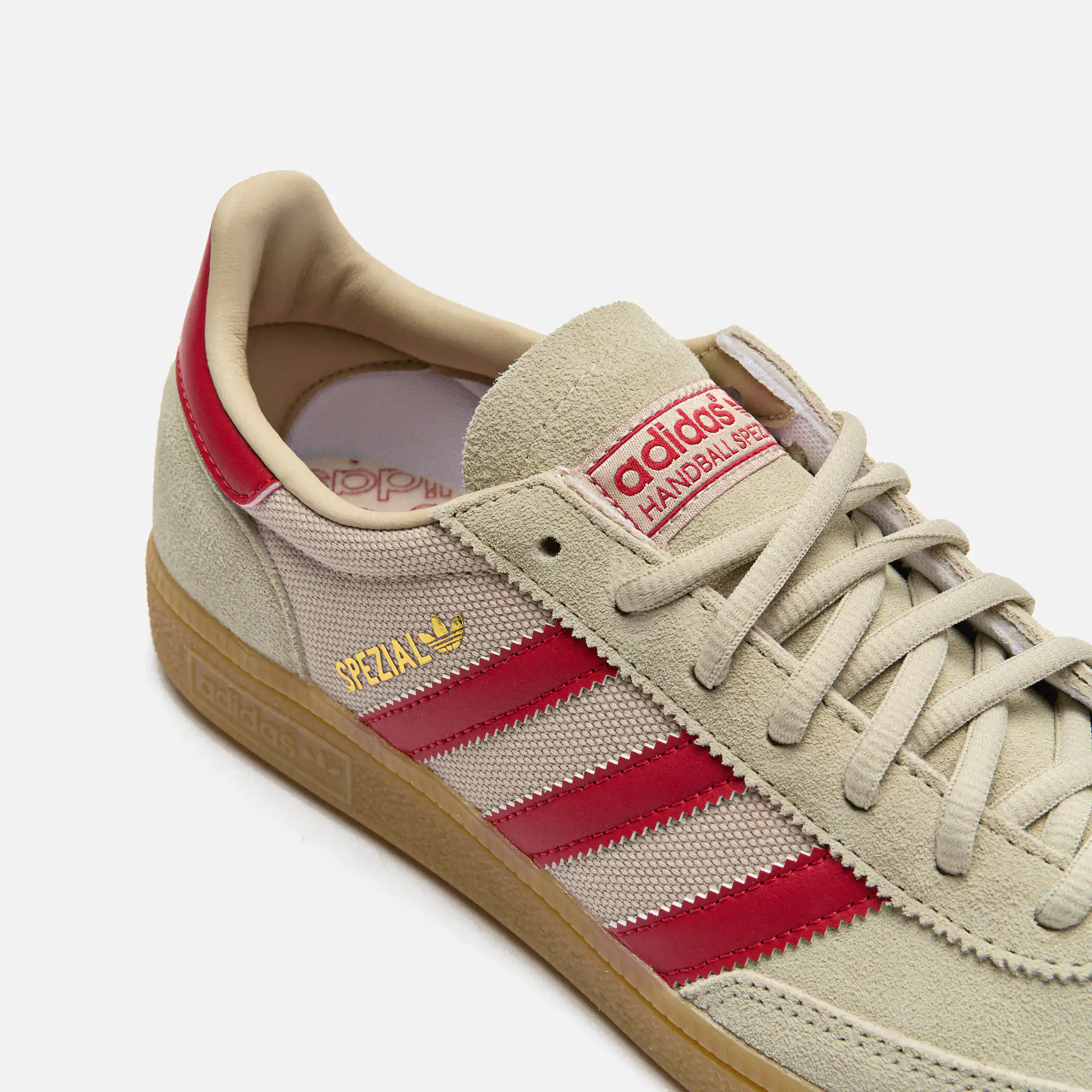 adidas Originals Handball Spezial Sneaker Putty Grey/Team Victory Red/Wonder Beige