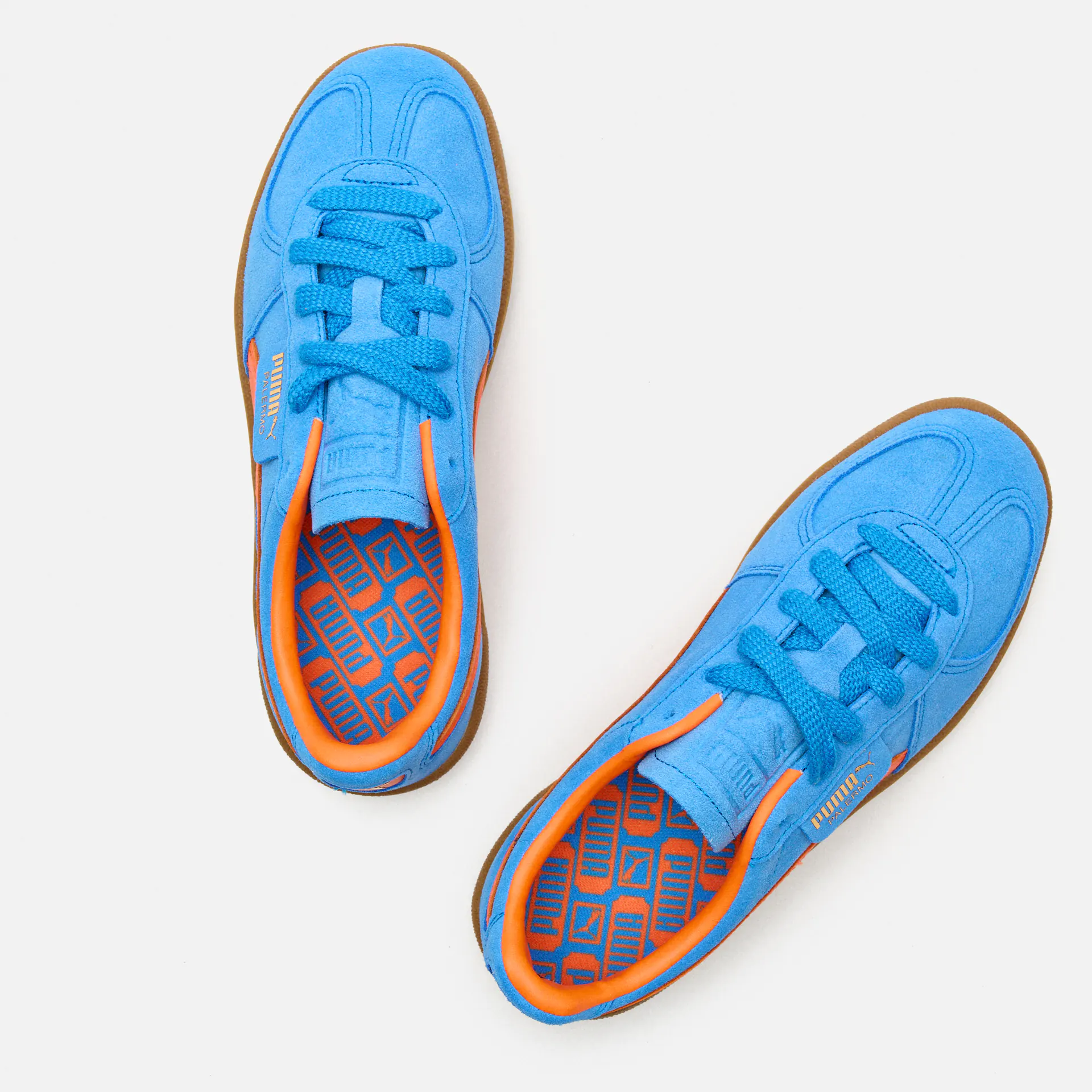 PUMA Palermo Sneaker Hyperlink Blue-Flame Flicker-Gum