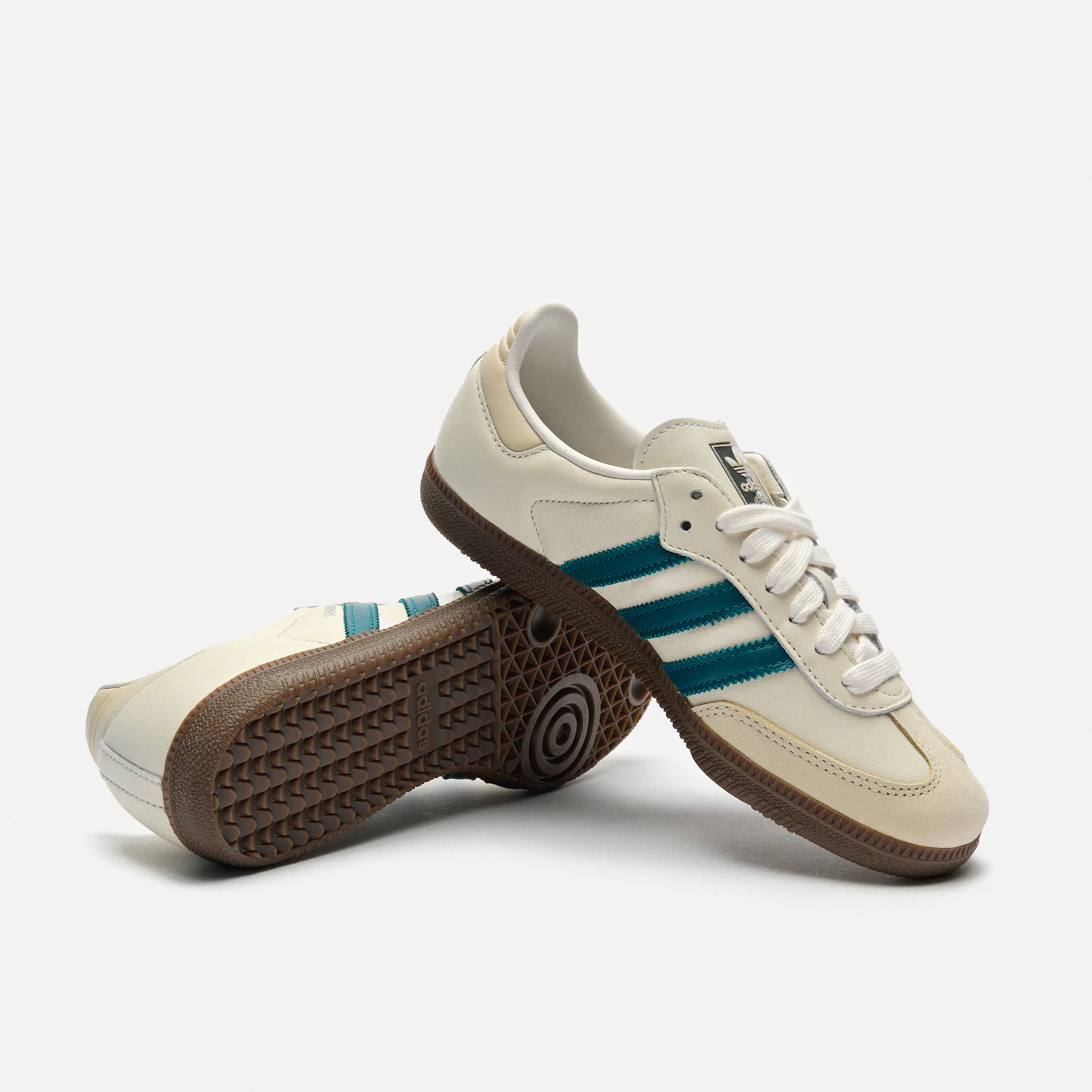 adidas Originals Samba Sneaker OG Cloud White/Legacy Teal/Wonder White