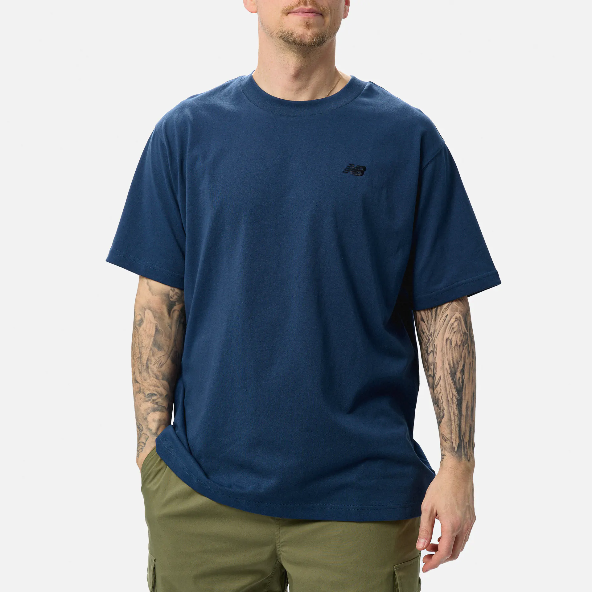 New Balance Athletics Cotton T-Shirt Navy