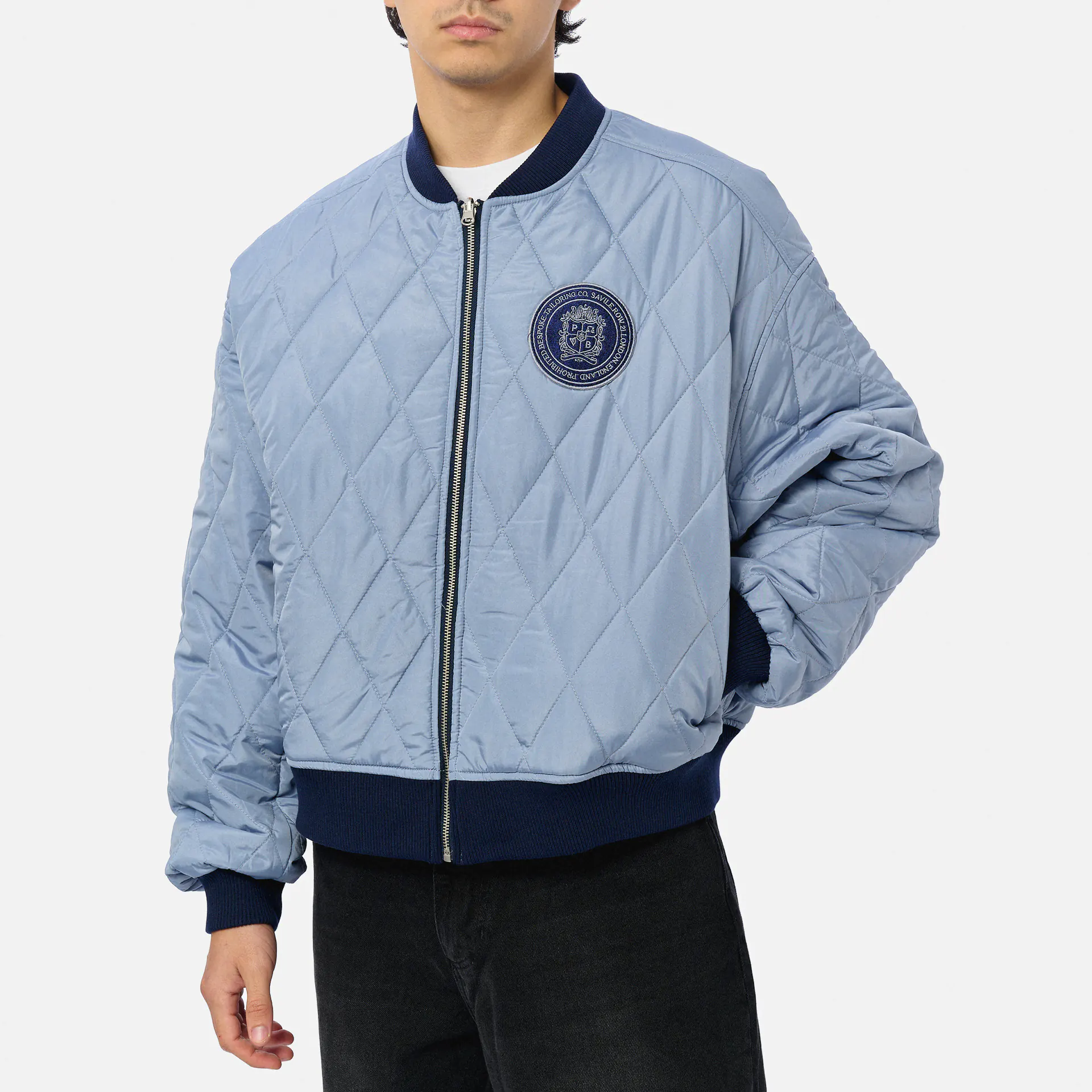 Prohibited Primrose Reversible Bomber Jacket Navy