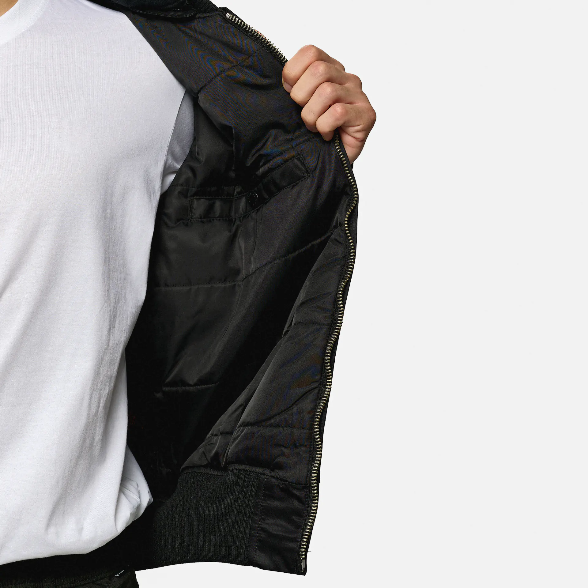 Alpha Industries MA-1 ZH Back Print Jacket Black 