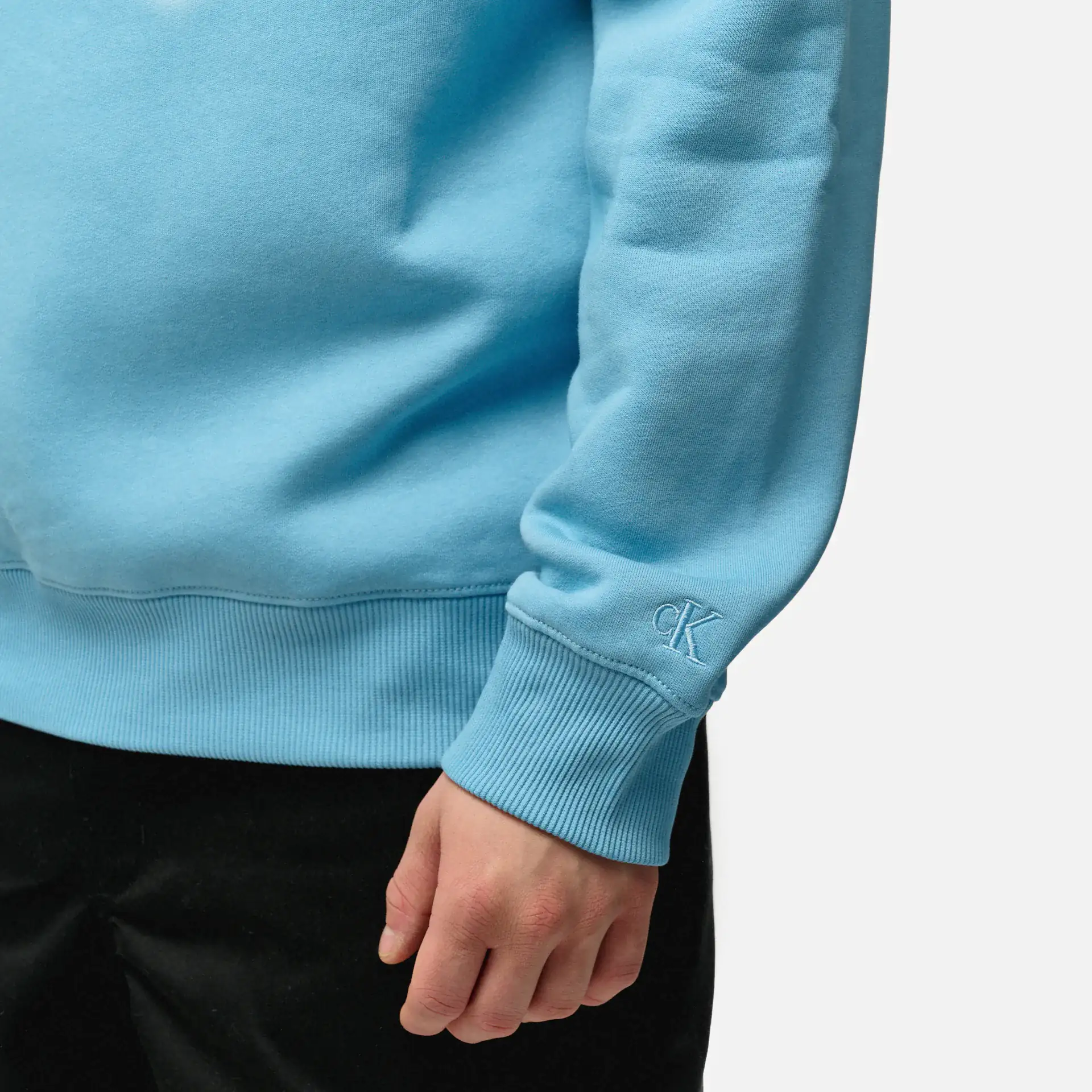 Calvin Klein Jeans Monologo Hoodie Dusk Blue