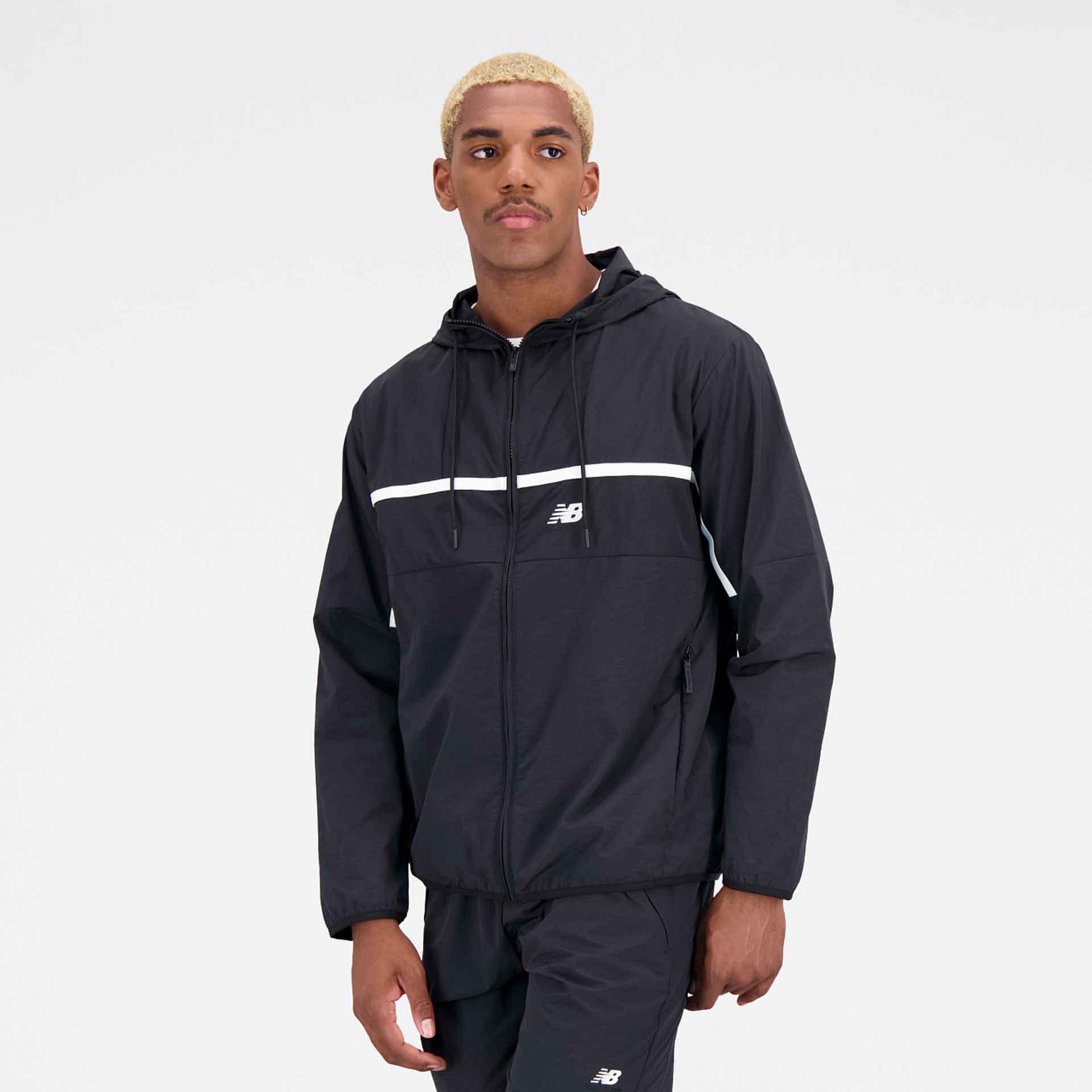 New Balance Sport Essentials Premium Woven Windbreaker Jacket Black