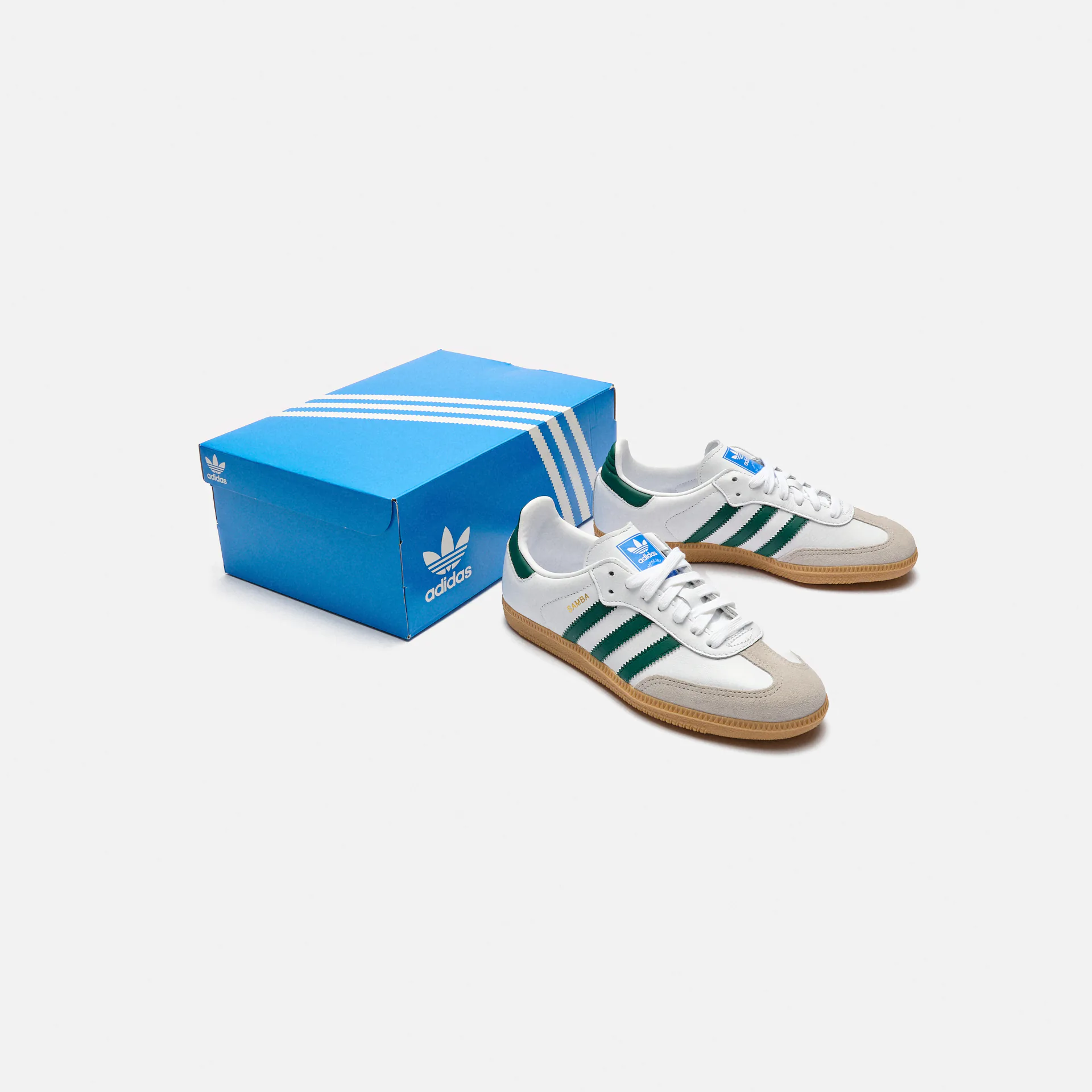 adidas Originals Samba OG Sneaker White Green Gum