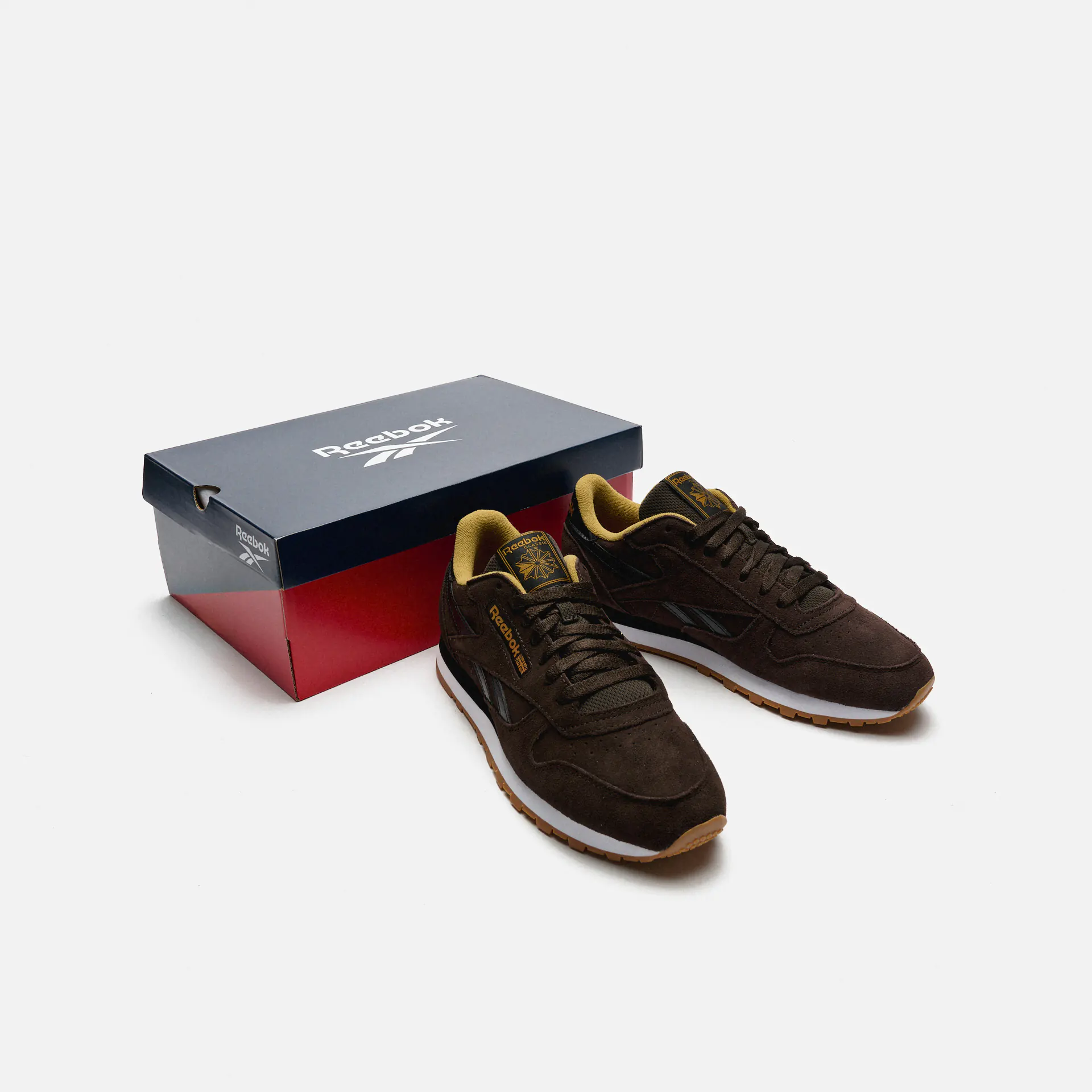 Reebok Classic Leather Sneaker Dark Matter/Black/Khaki Brown