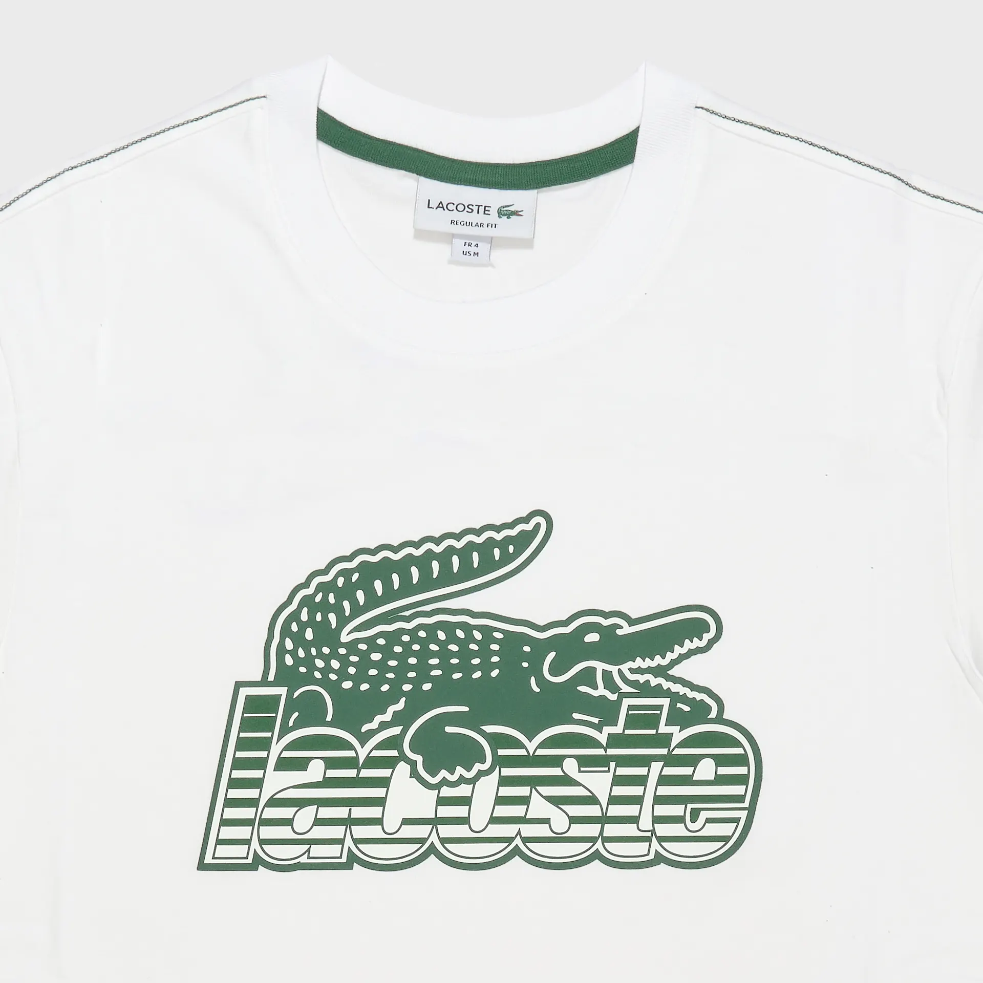 Lacoste Outline Croco T-Shirt White