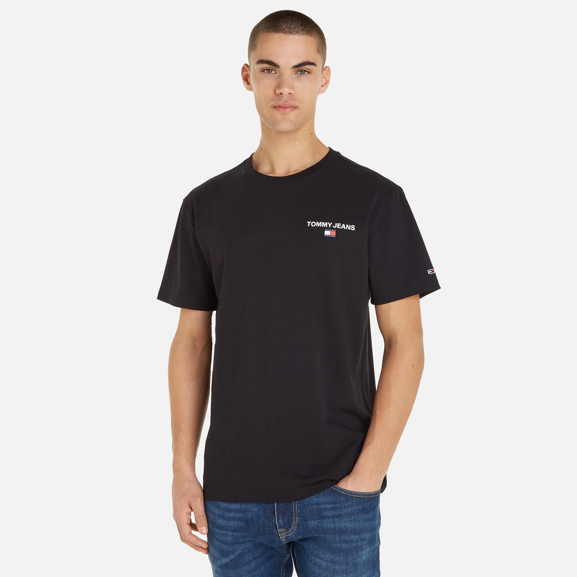 Tommy Jeans Classic Linear Back Print T-Shirt Black