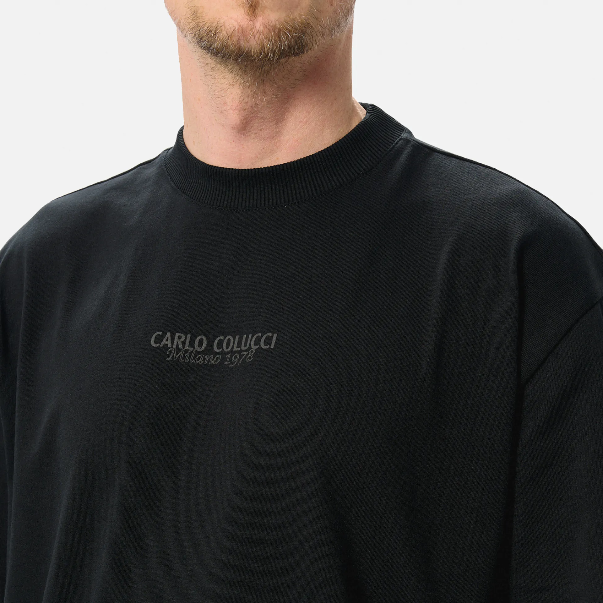 Carlo Colucci La Famiglia Oversize T-Shirt Black