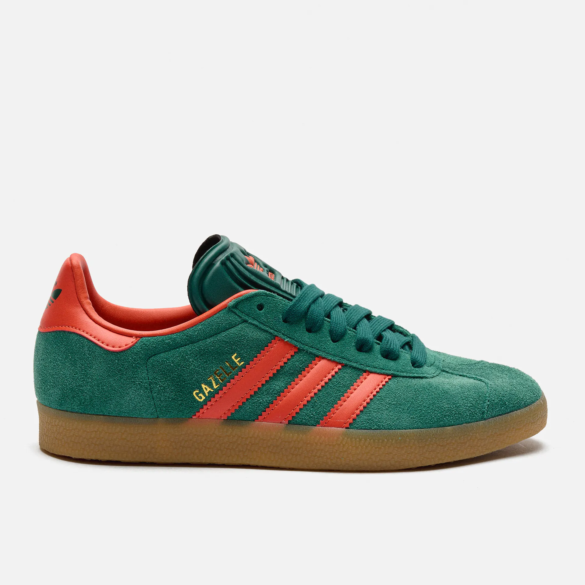 adidas Originals Gazelle Sneaker Core Green/Preloved Red/Gum3