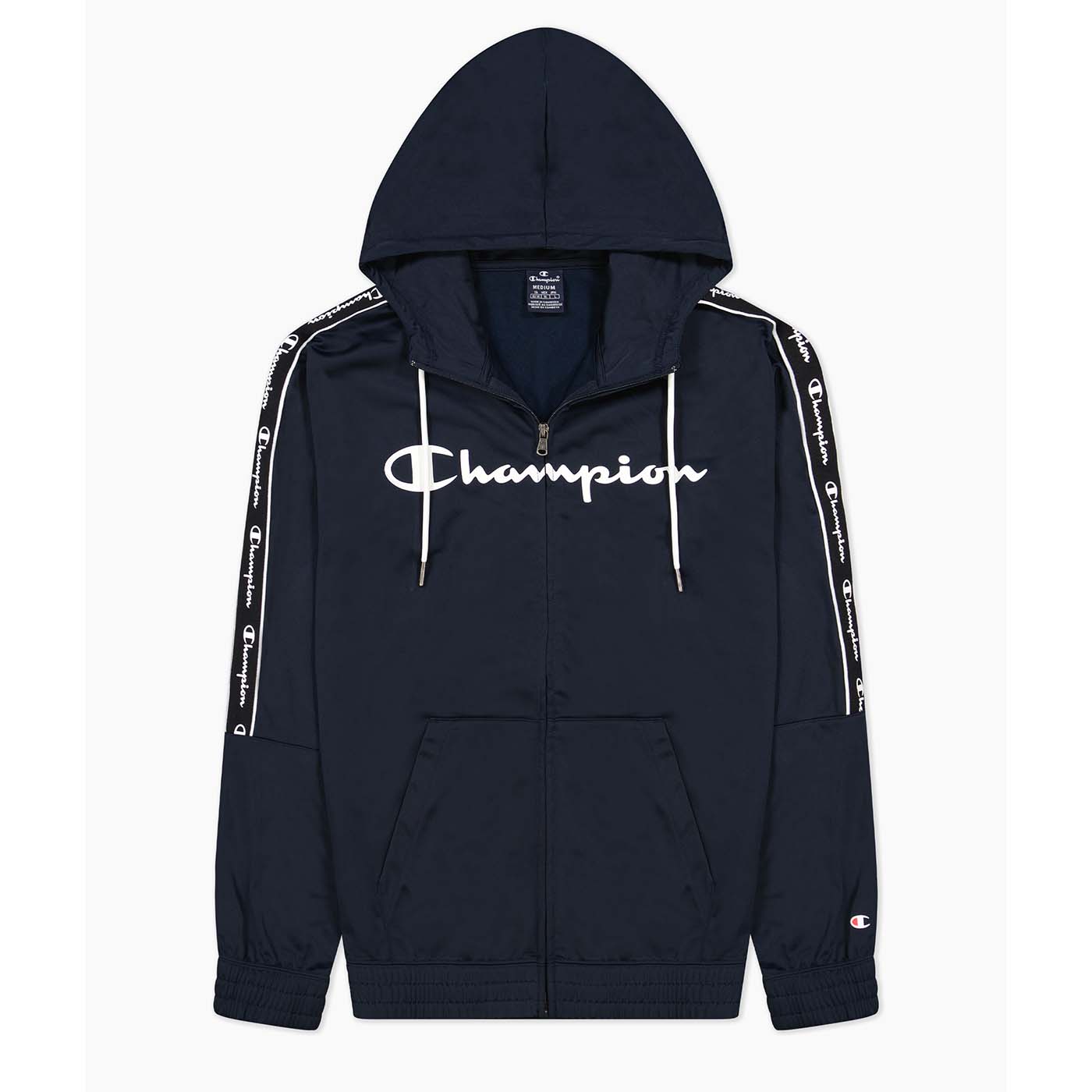 Champion Hooded Full Zip Sweatshirt Navy