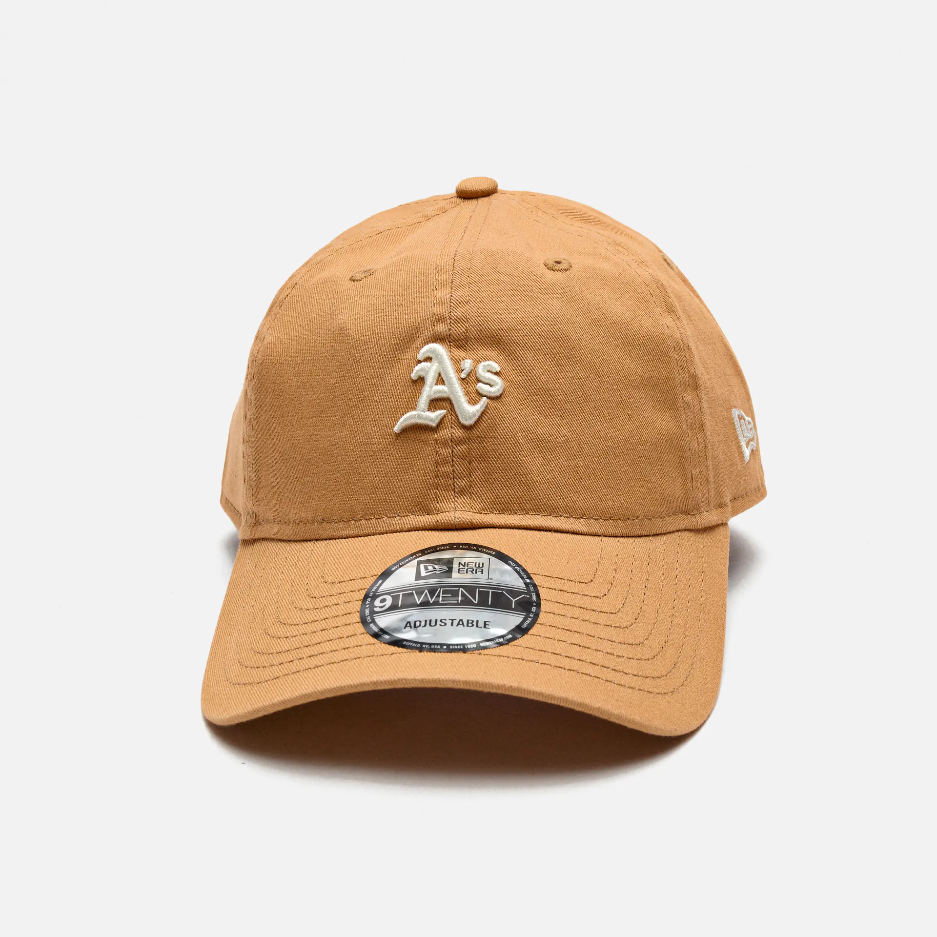 New Era Mini Washed 9Twenty Oaklands Athletics Cap Dark Sand